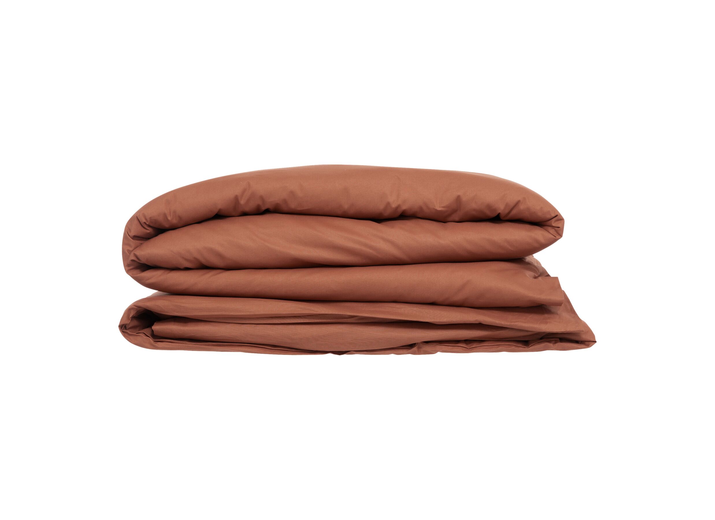 Overzichtsfoto - Dekbedovertrek 240x220cm - katoen - terracotta excl. kussenslopen