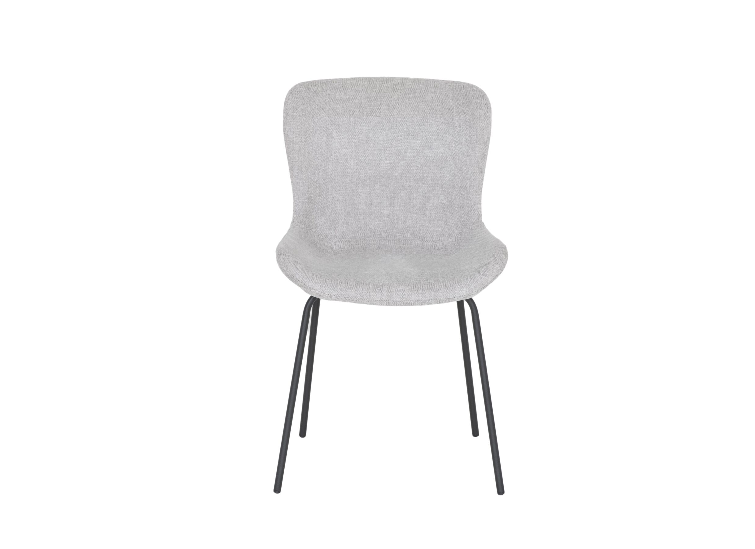 Stoel Jutta 48x57,5x81cm - polyestervezel - lichtgrijs