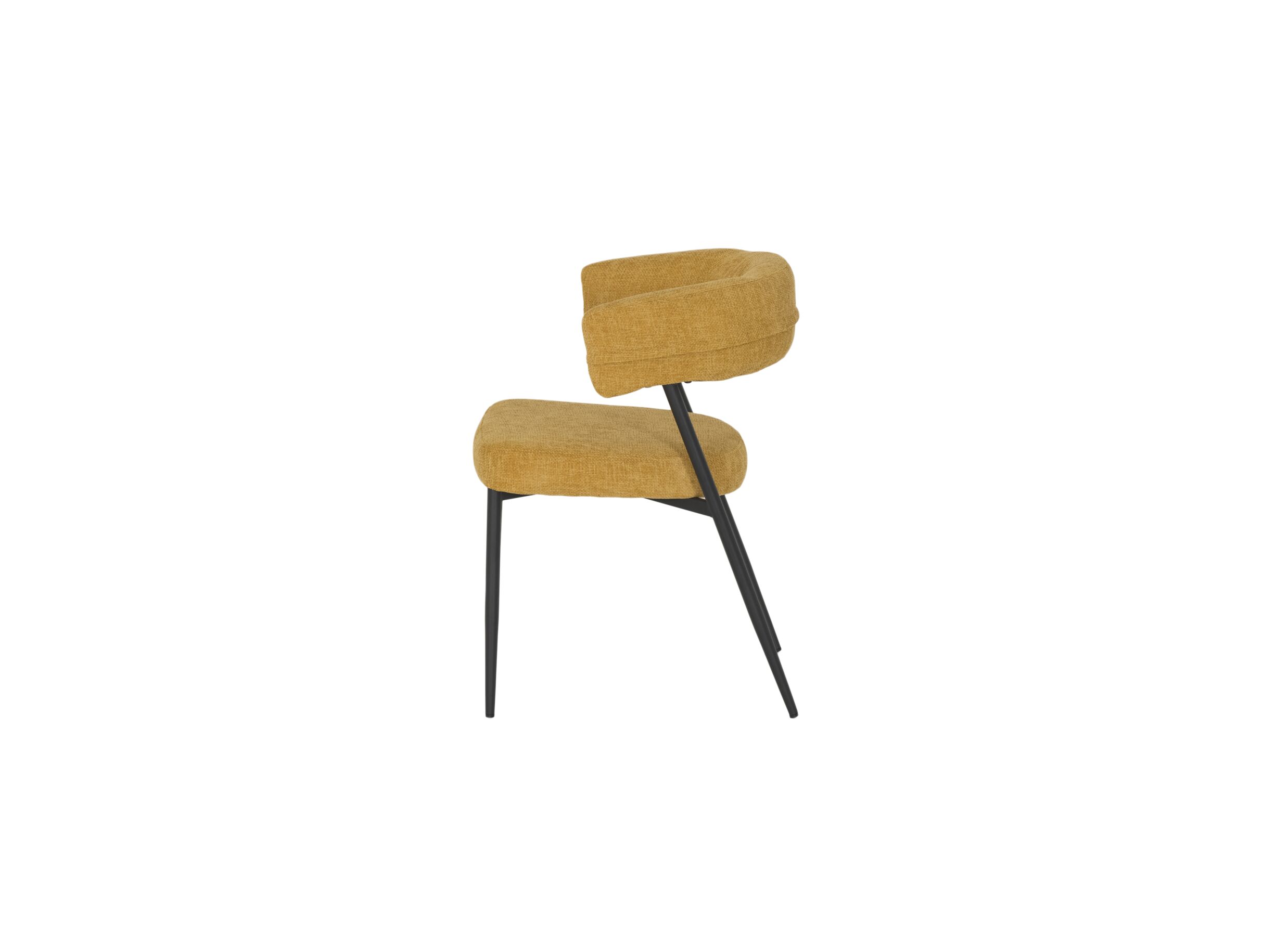 Overzichtsfoto - Stoel Cherokee 55x57x97cm - stof - geel