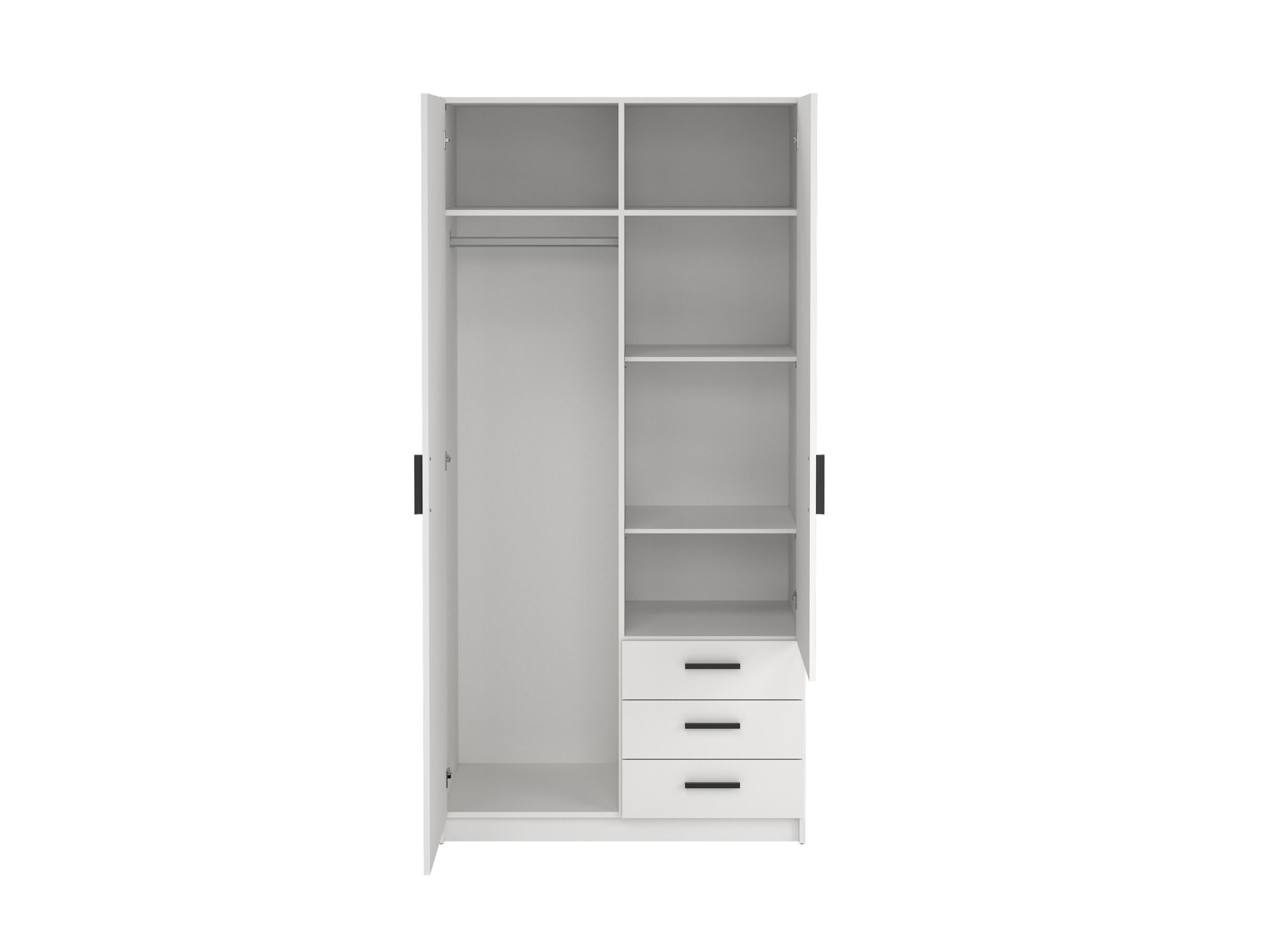 Disposition - Garde-robe Sprint 99cm - décor - blanc