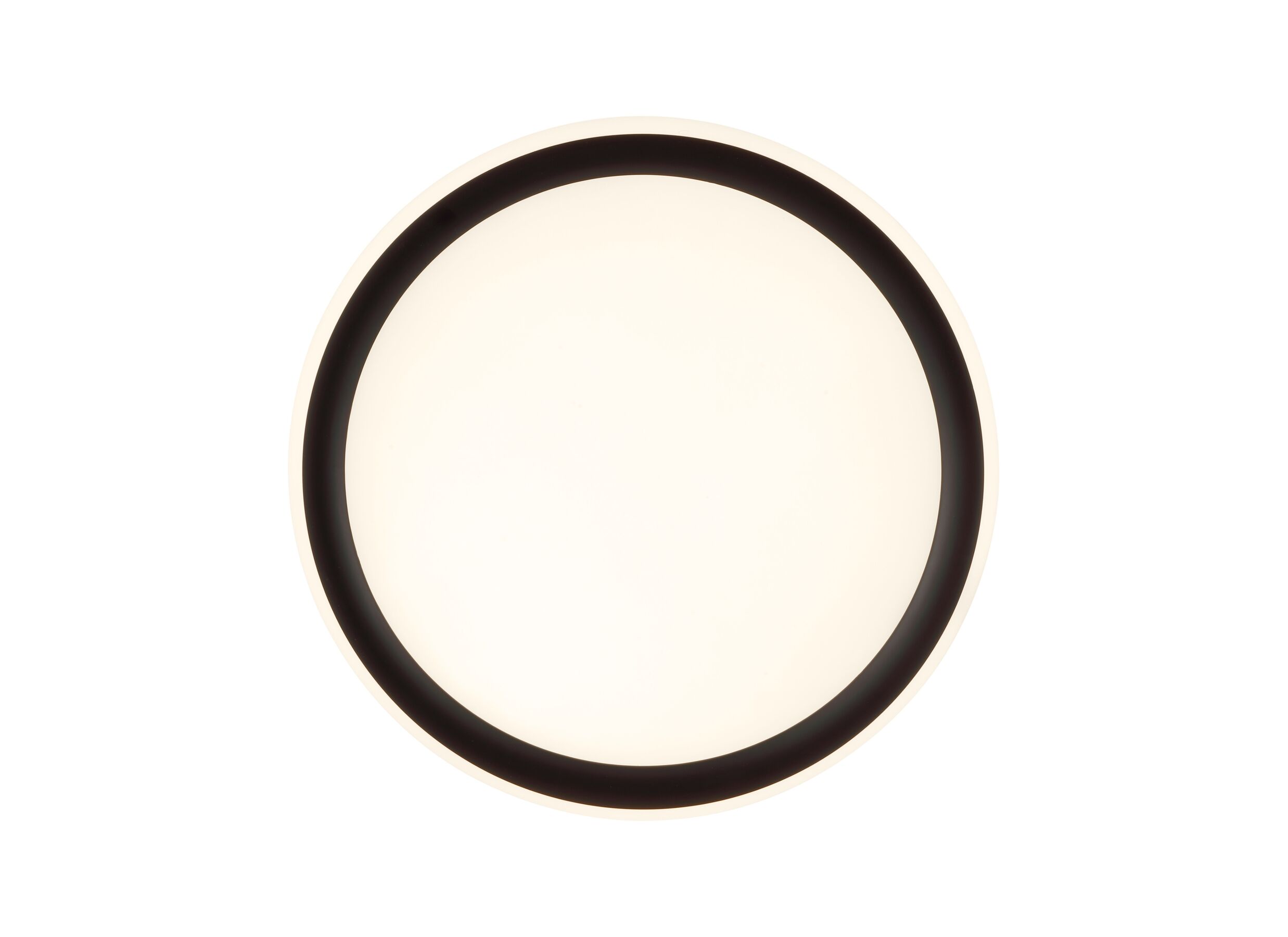 Aperçu - Plafonnier Carloz Ø30cm - plastique - noir & blanc