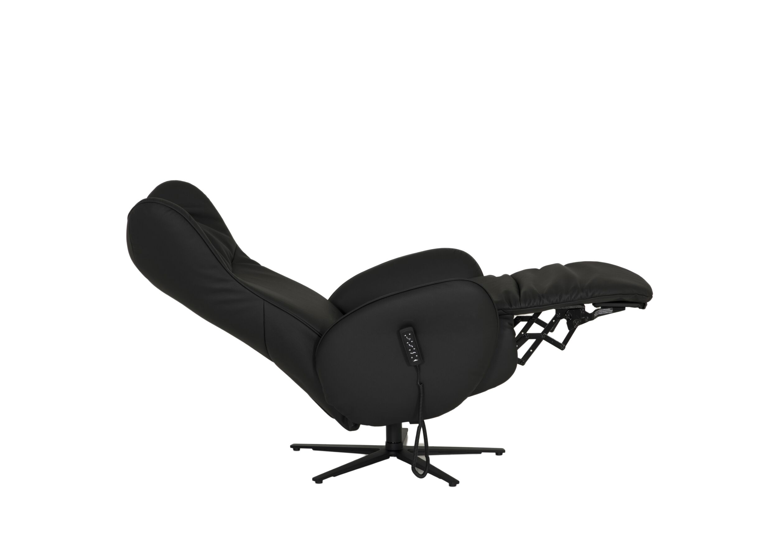 Overzichtsfoto - Relaxzetel 7589.22V+Z60 elektrisch - leder - zwart