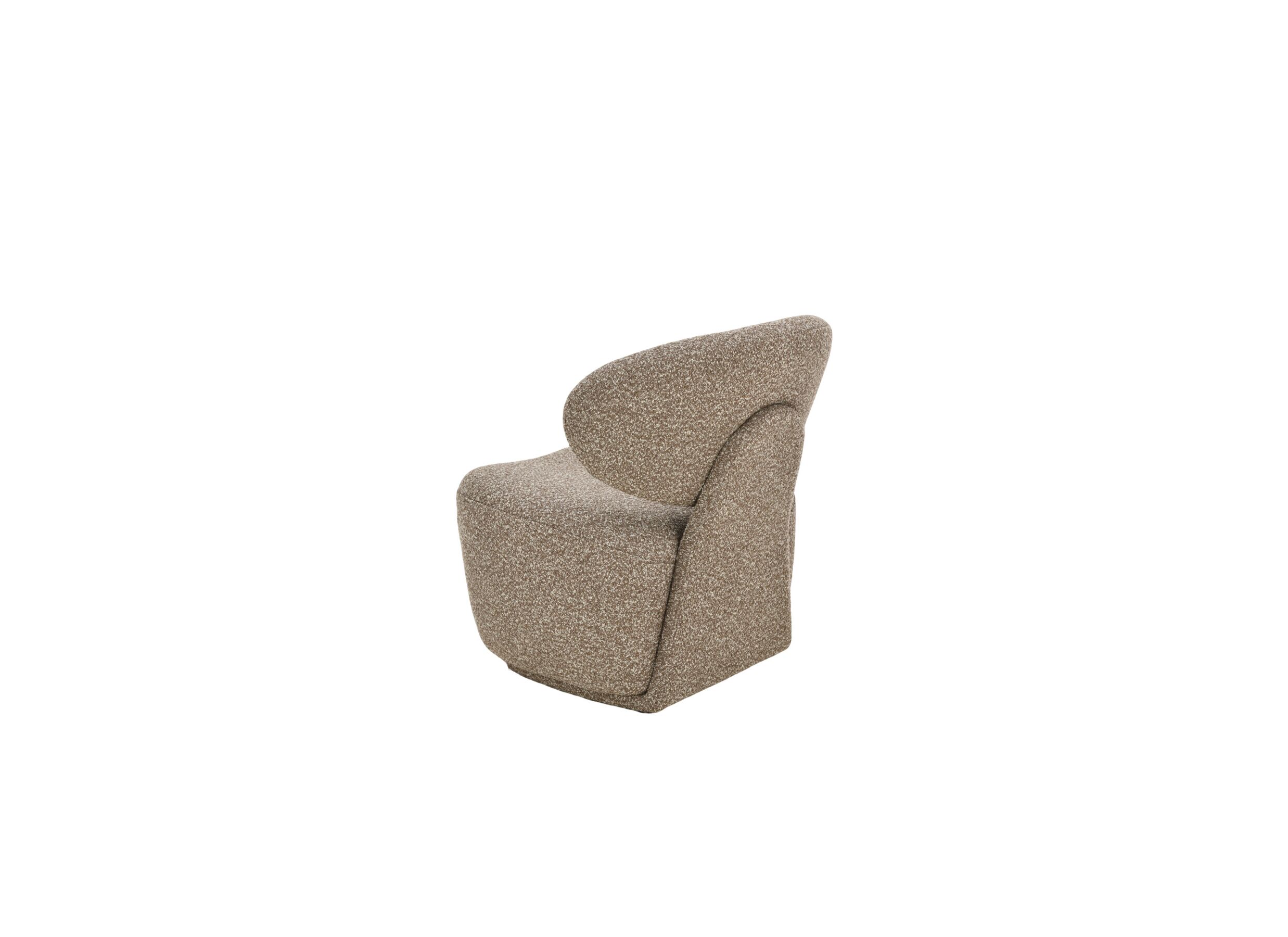 Overzichtsfoto - Fauteuil Nubo 77x73x79cm - stof - bruin