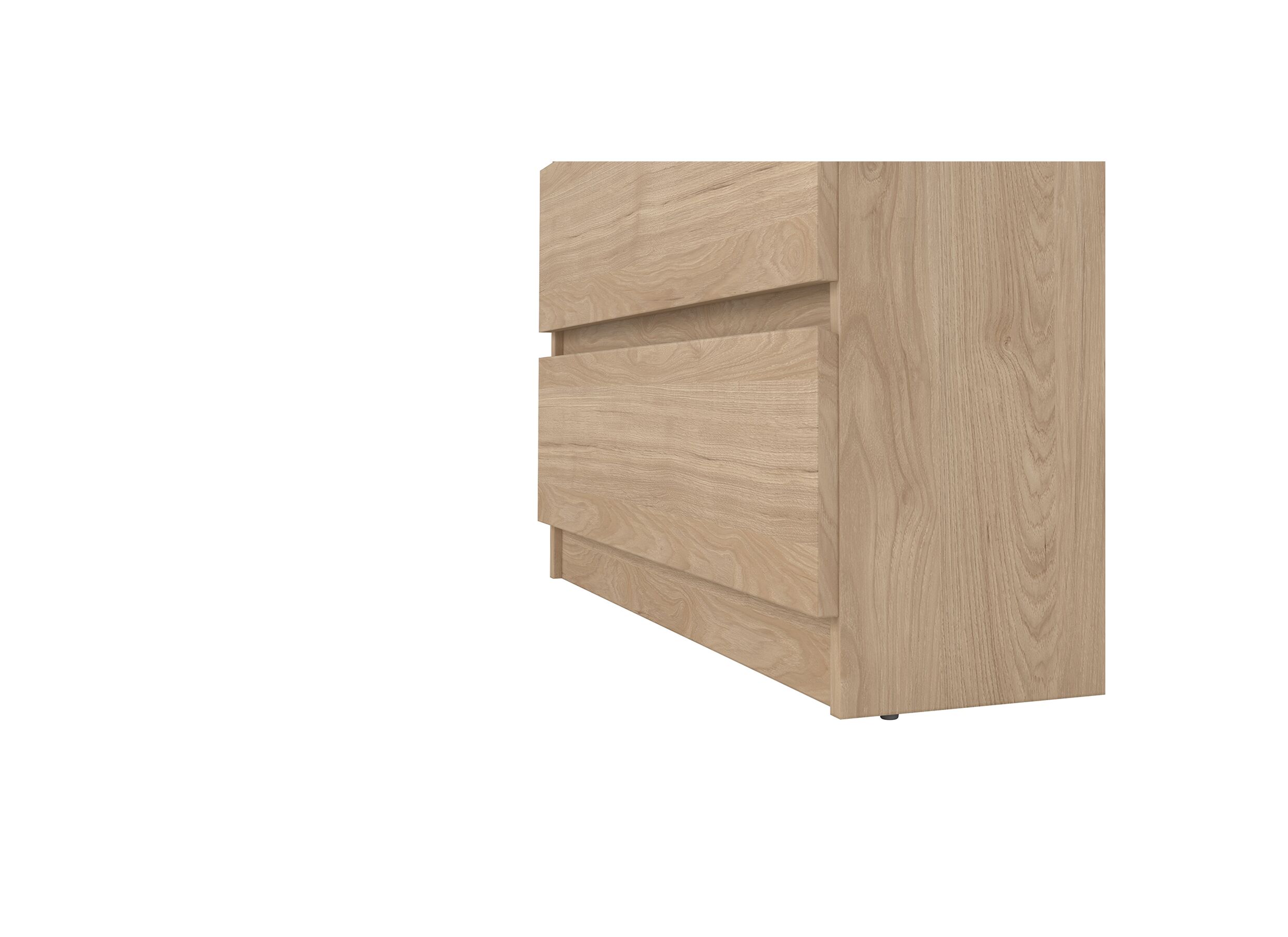 Commode Naia 77x50x112cm - mélamine - jackson hickory