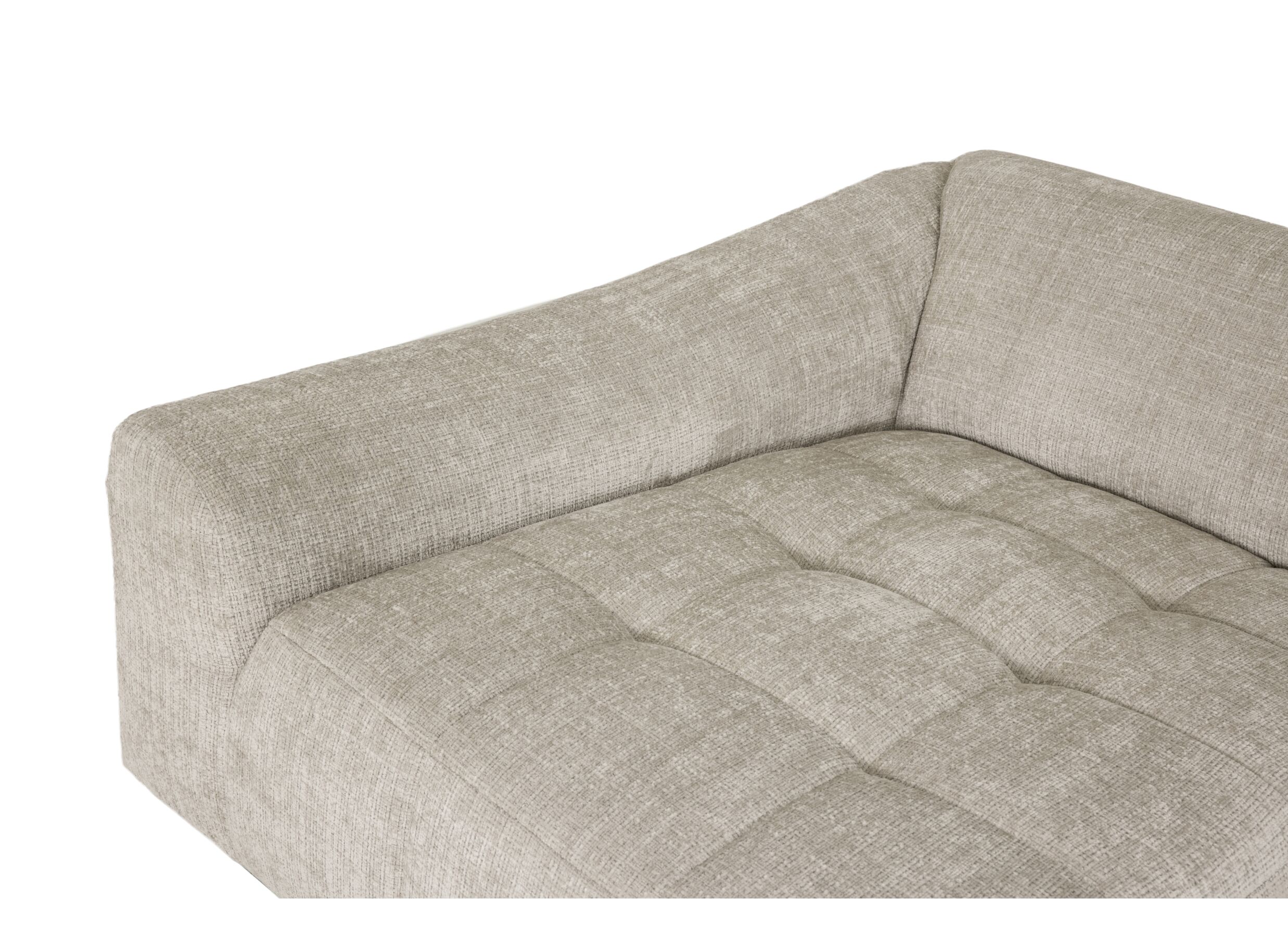 Detailfoto - Hoeksalon Lex 284x159cm - stof - greige