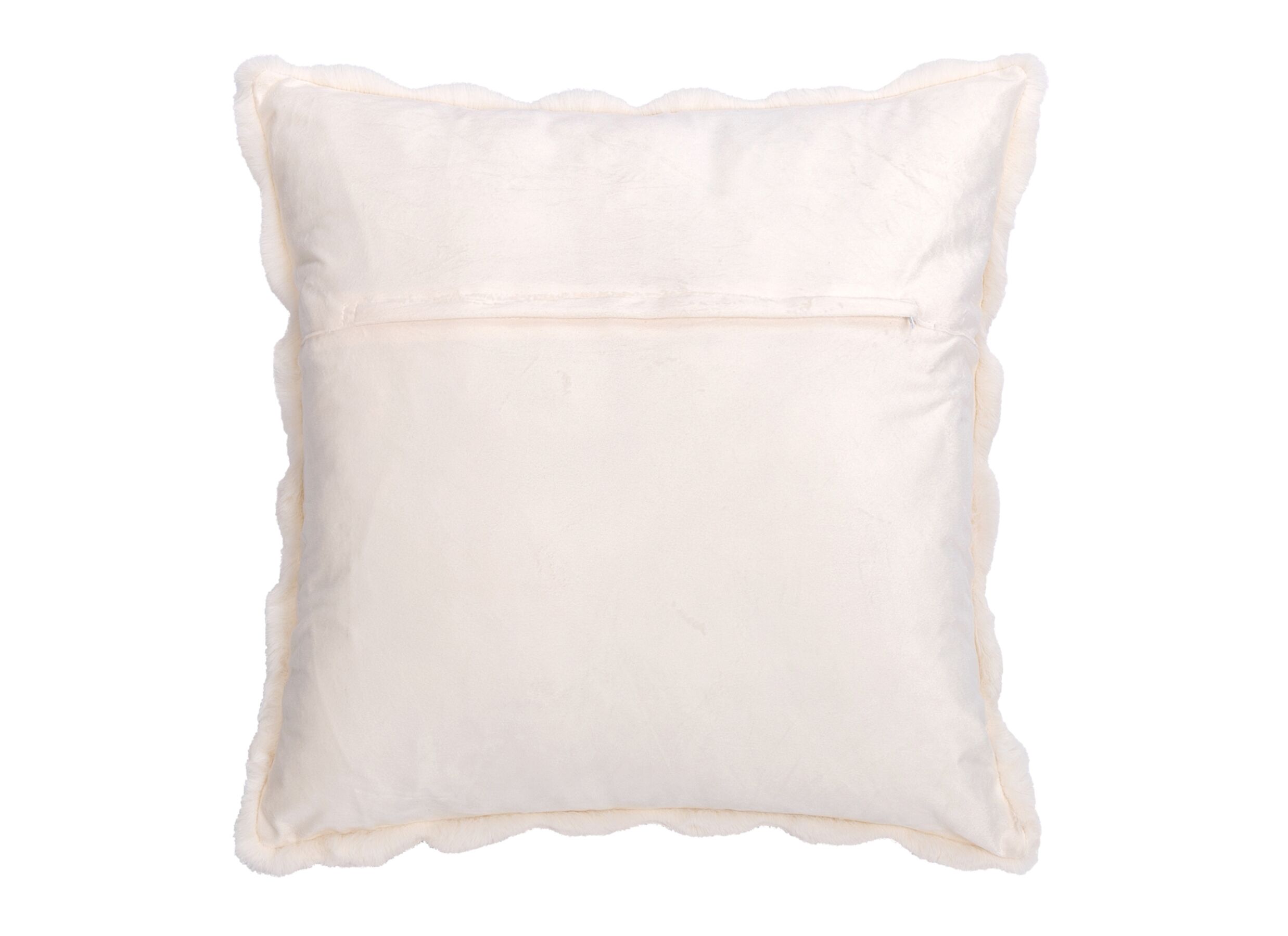 Overzichtsfoto - Kussen Dreamy 60x60cm - faux fur - offwhite