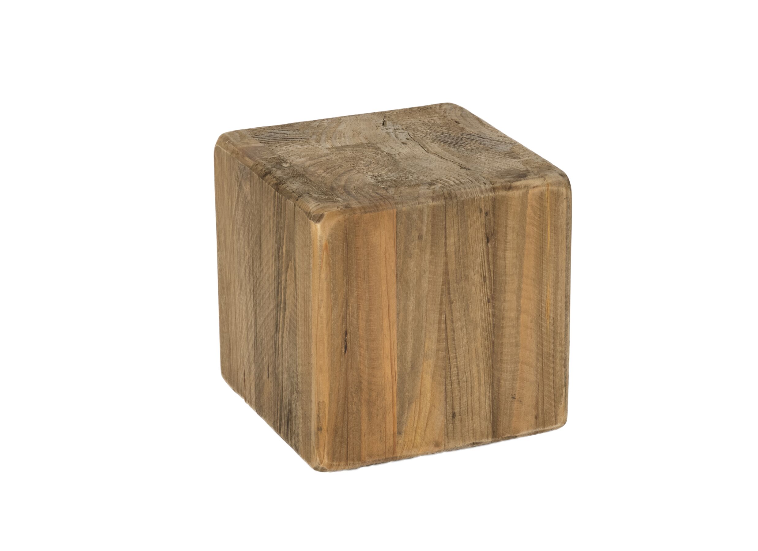 Colonne Qubit 15x15x15cm - Colonne Qubit 15x15x15cm - sapin massif recyclé - naturel
