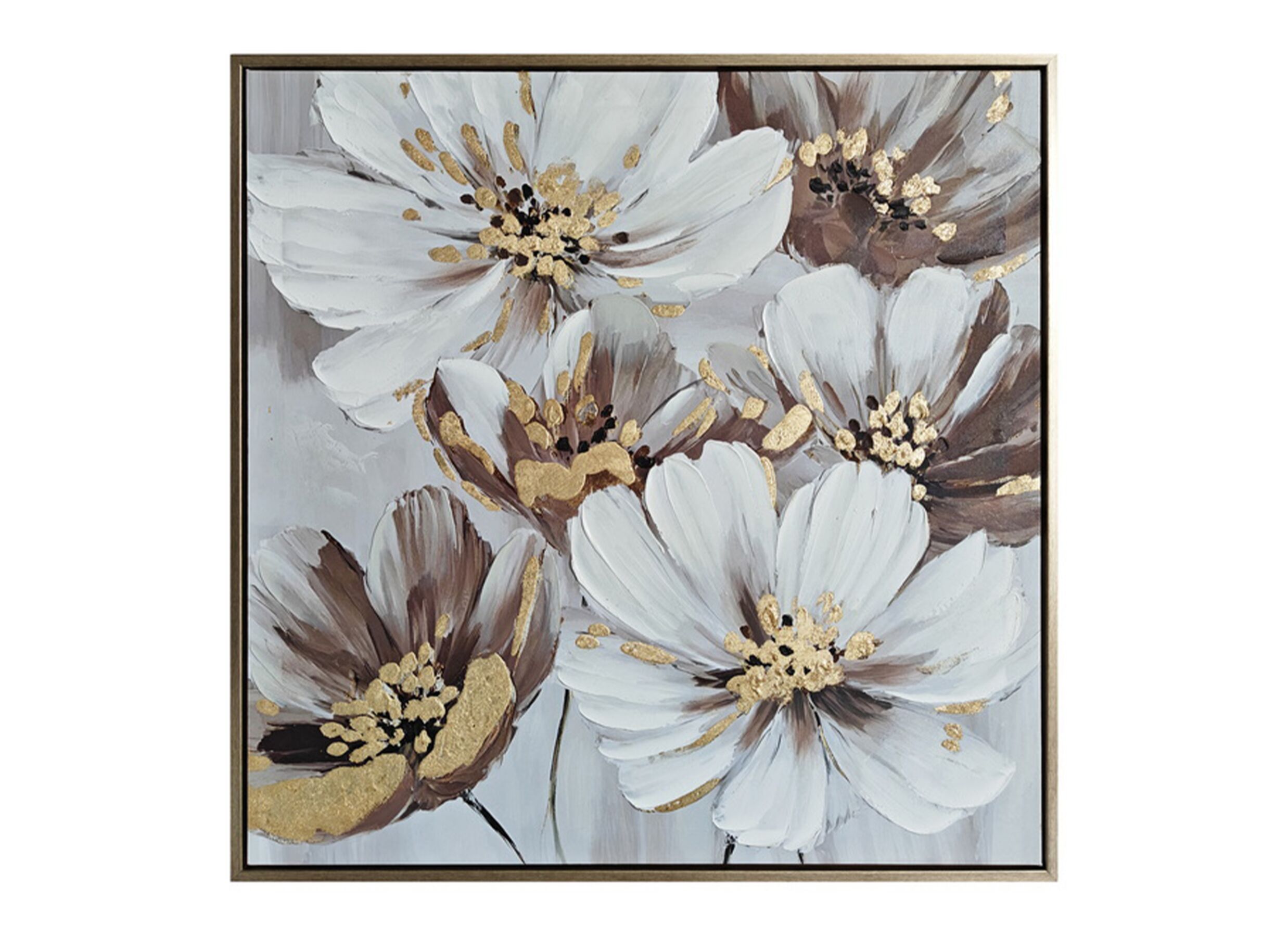 Print op canvas Blossom 50x50cm - hangeschilderd - Print op canvas Blossom 50x50cm - hangeschilderd