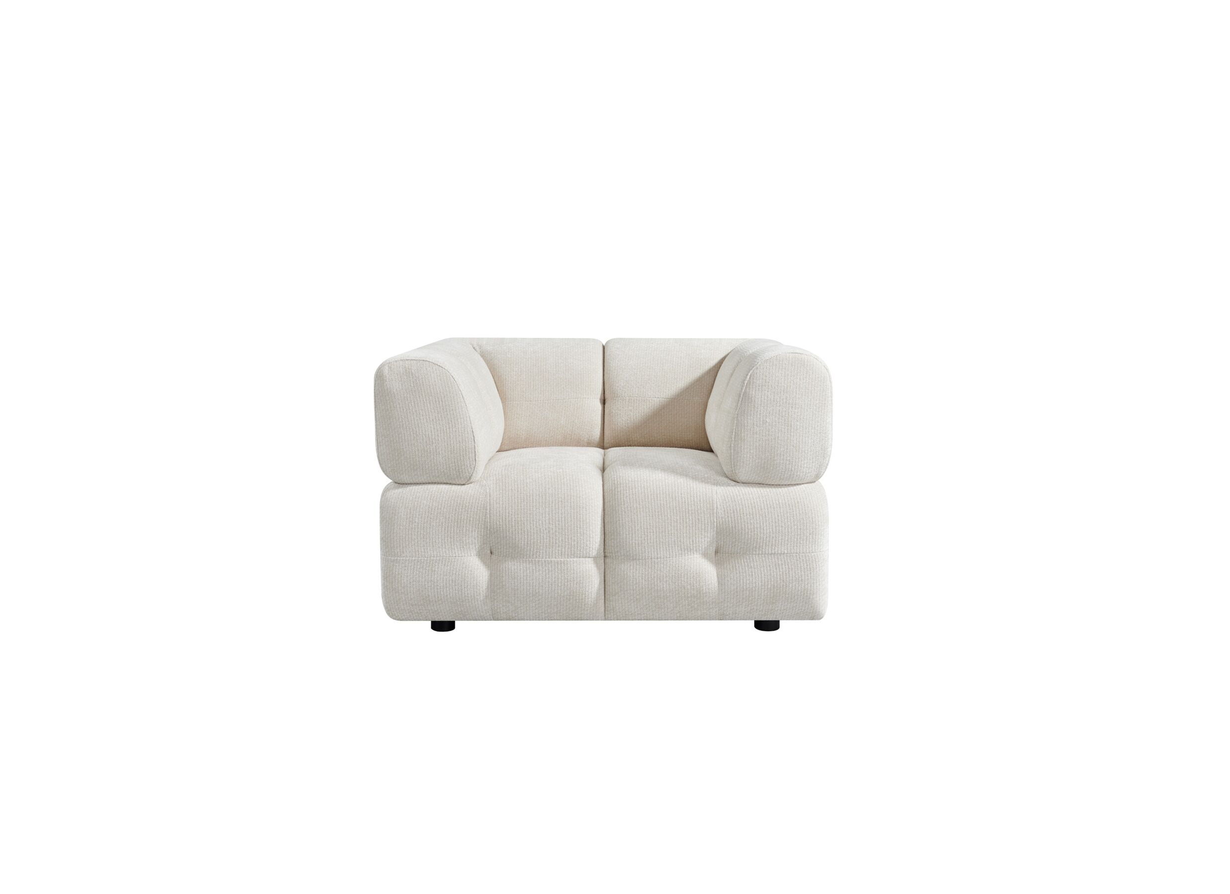 Overzichtsfoto - Zetel Tortuga 1-zit - polyestervezel - beige