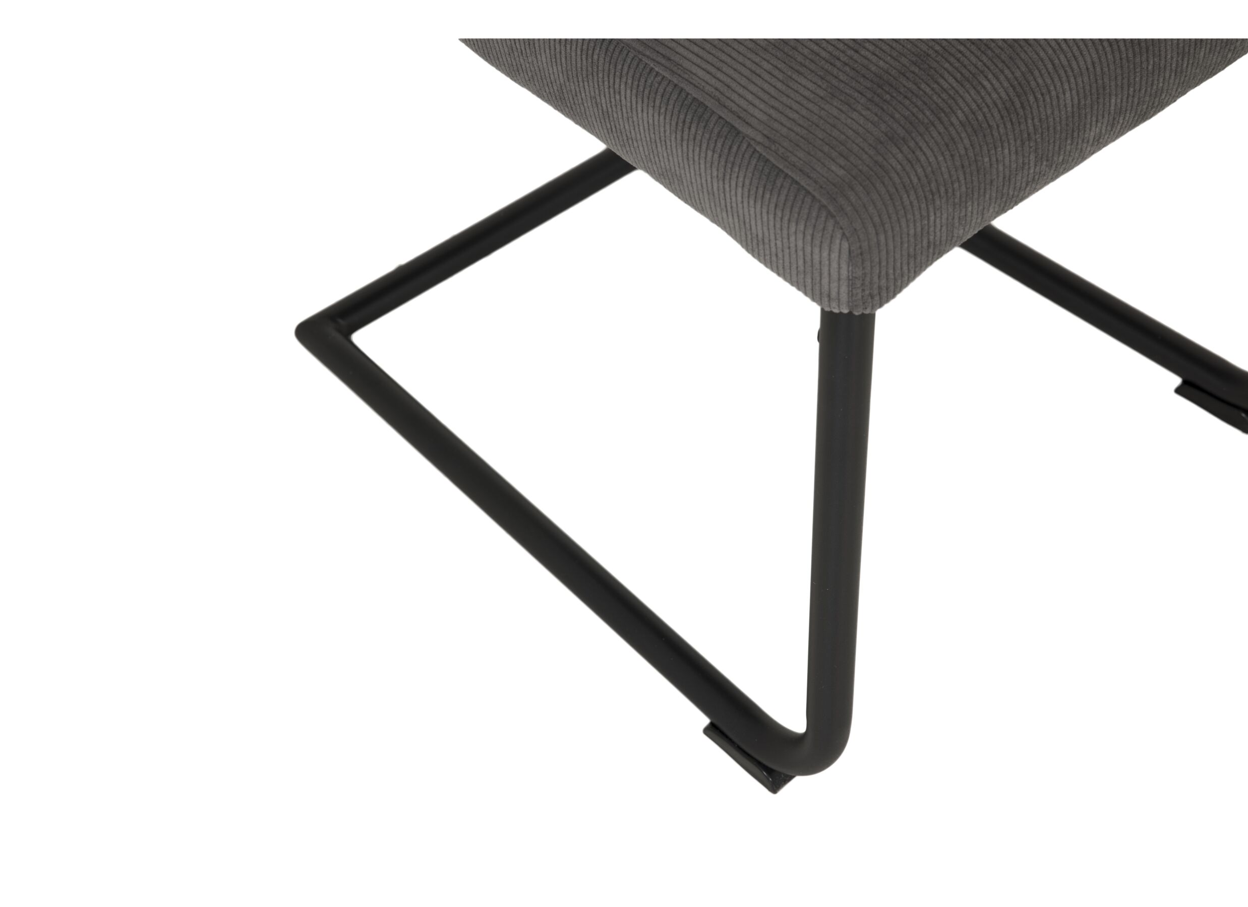 Detail - Chaise Golding 45,5x61x91cm - velours - gris