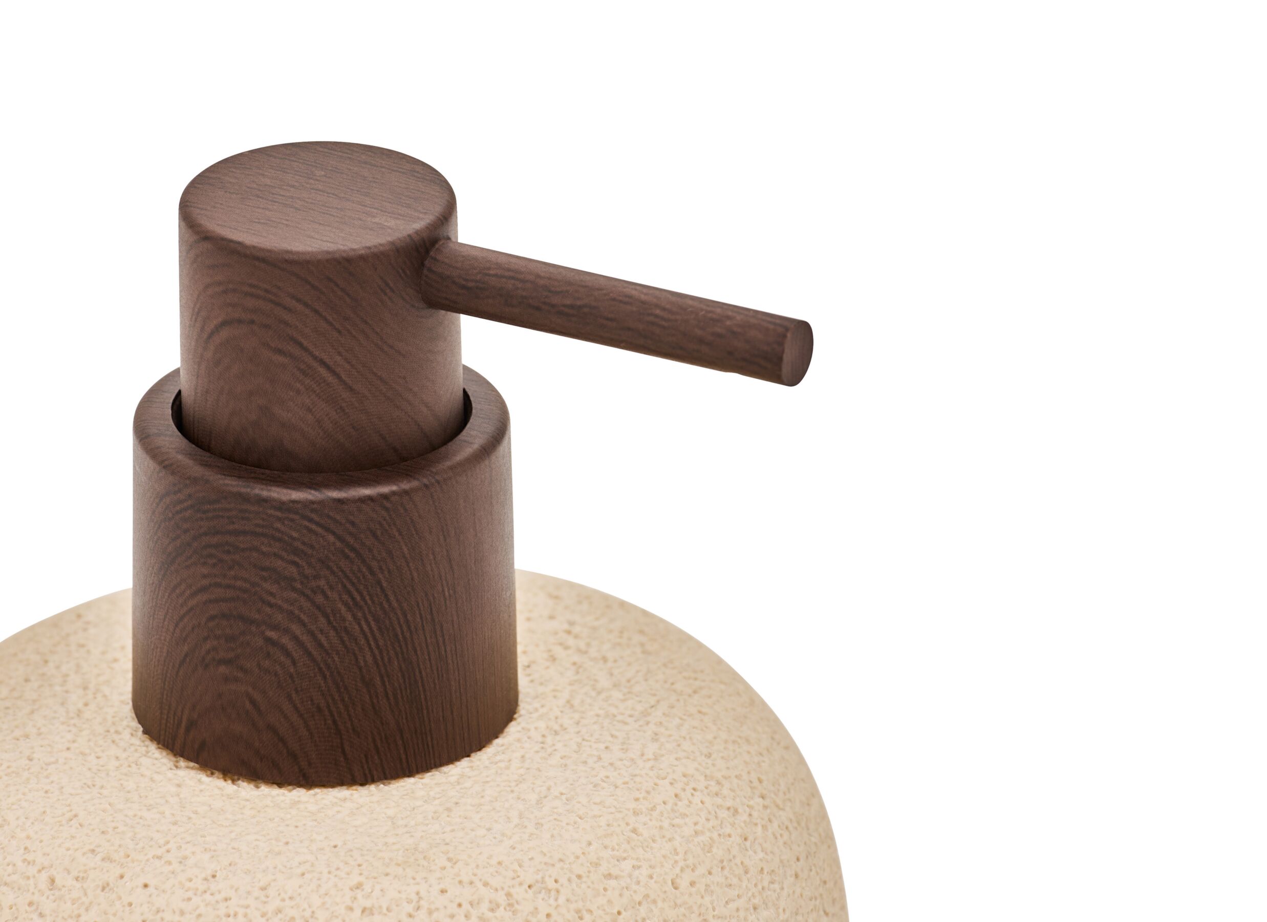 Detailfoto - Zeeppompje Oleya Ø9x13,9cm - polyresine - beige