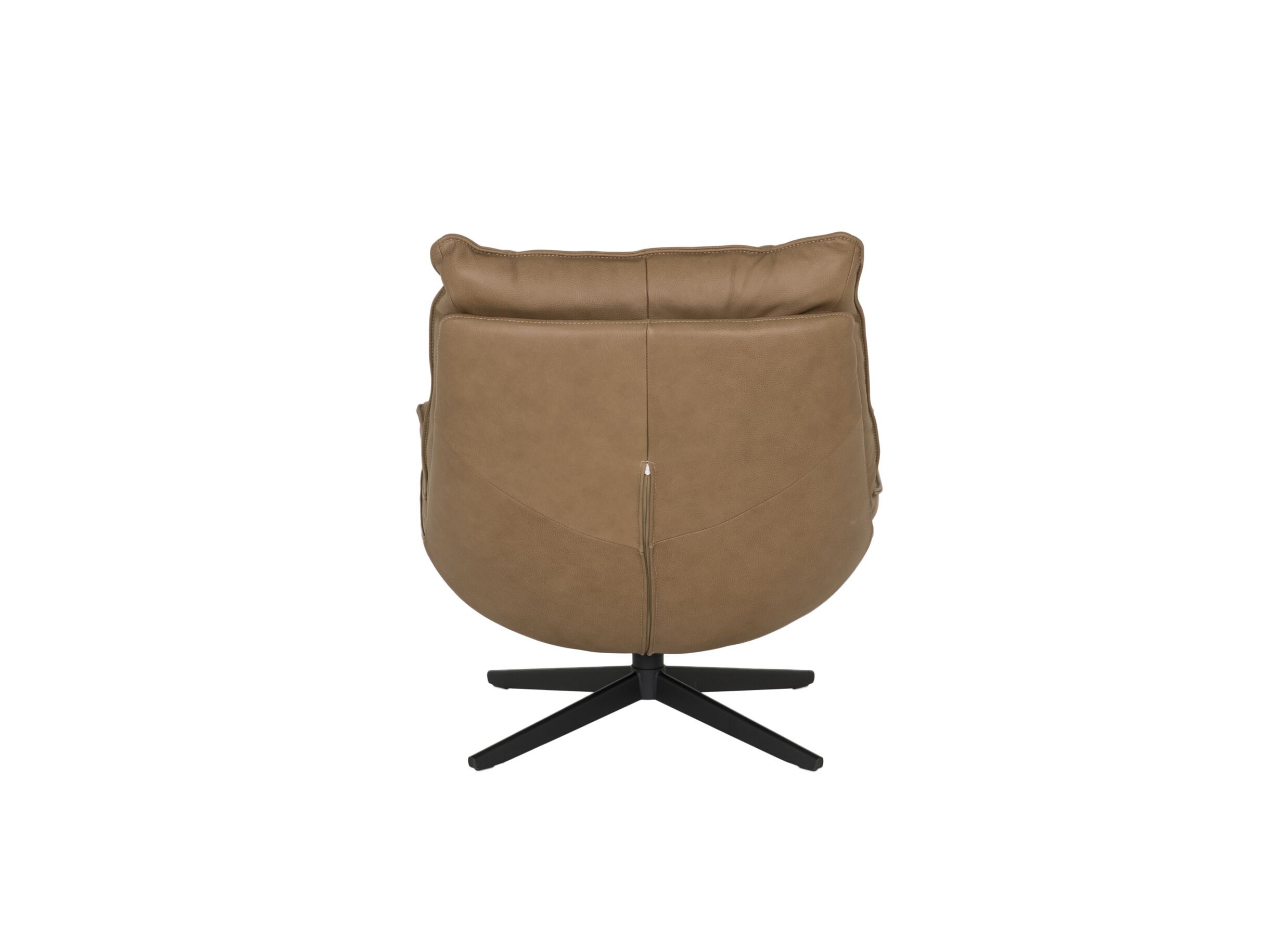 Overzichtsfoto - Draaifauteuil A8036 75x90x87cm - leder - cognac