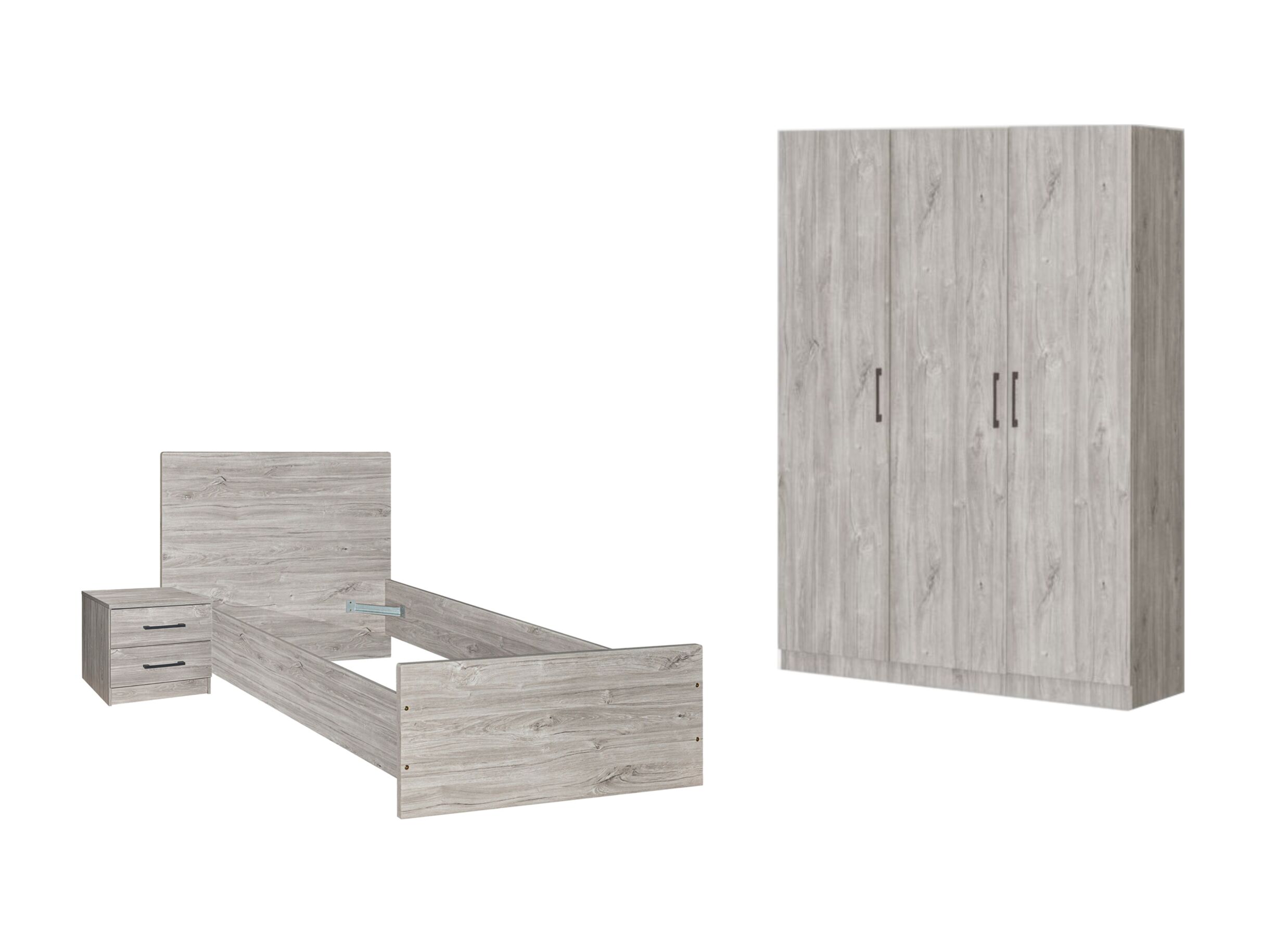 Plus Important - Chambre enfant Elmo avec lit 90x200cm - armoire 120cm et 1 table de chevet