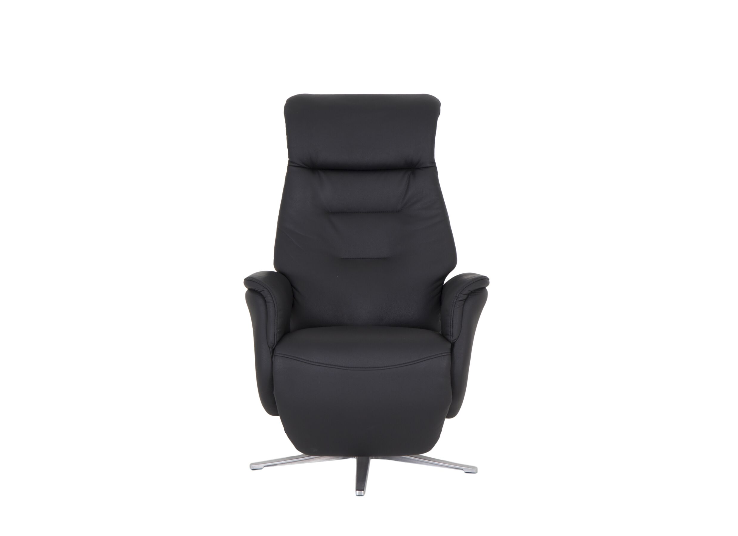 Relaxzetel Visione elektrisch - lederlook - zwart