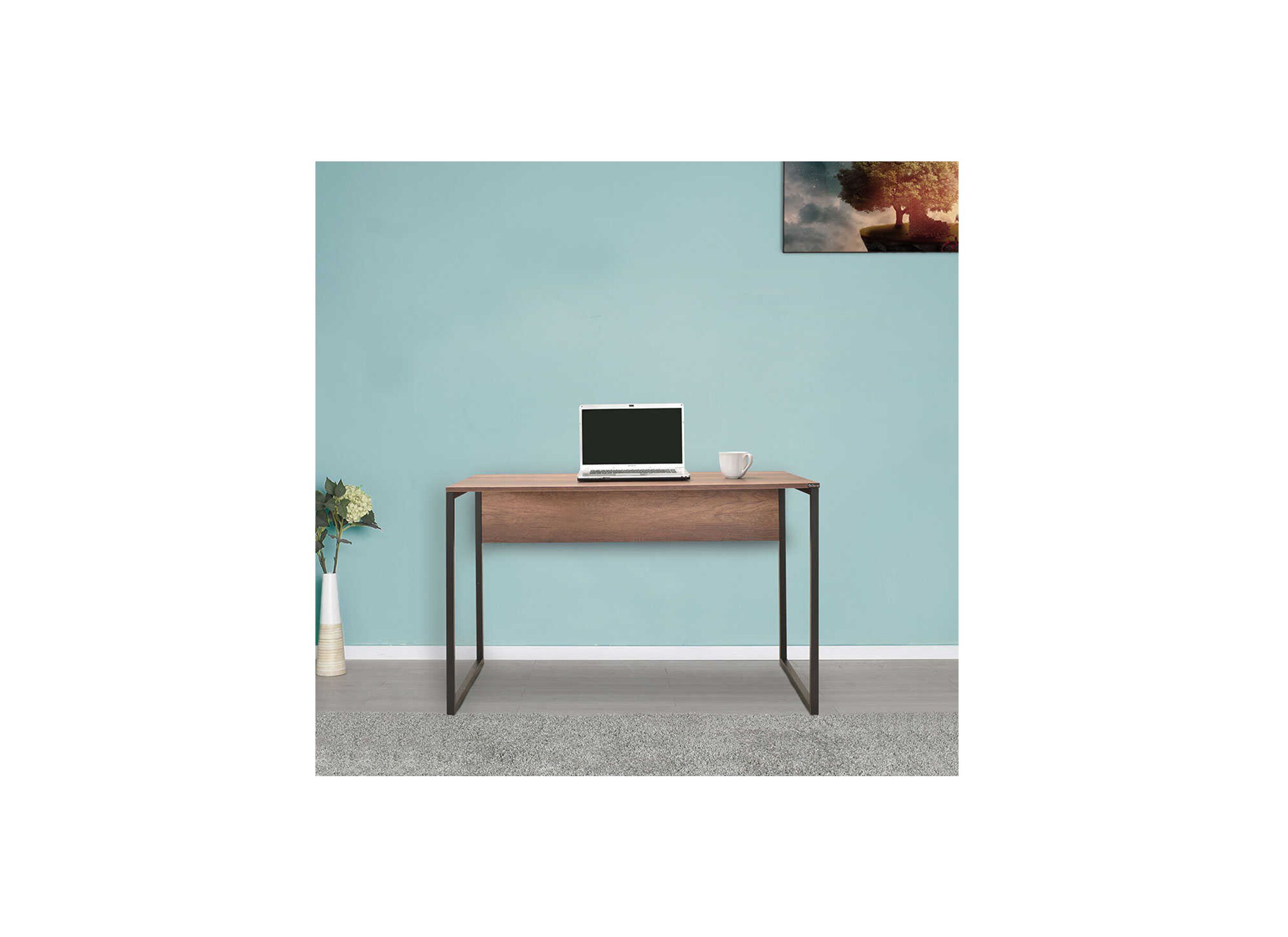Bureau Maras 120x60x77cm - melamine - walnoot