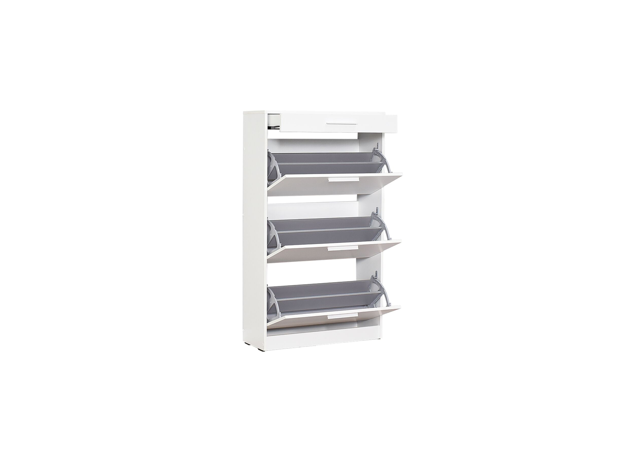 Schoenenkast Bagan 75x29x128cm - melamine - wit