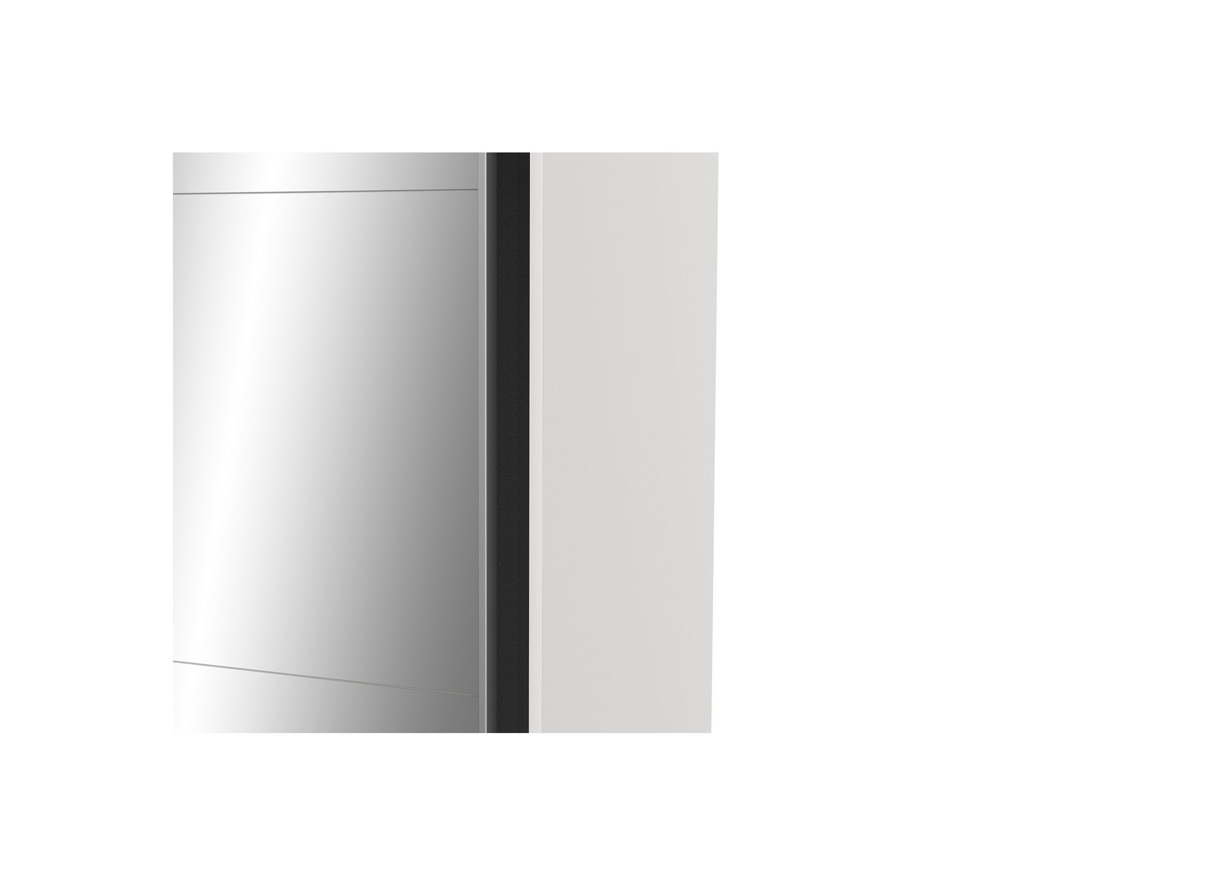 Armoire à portes coulissantes Ghost 117cm - décor - blanc