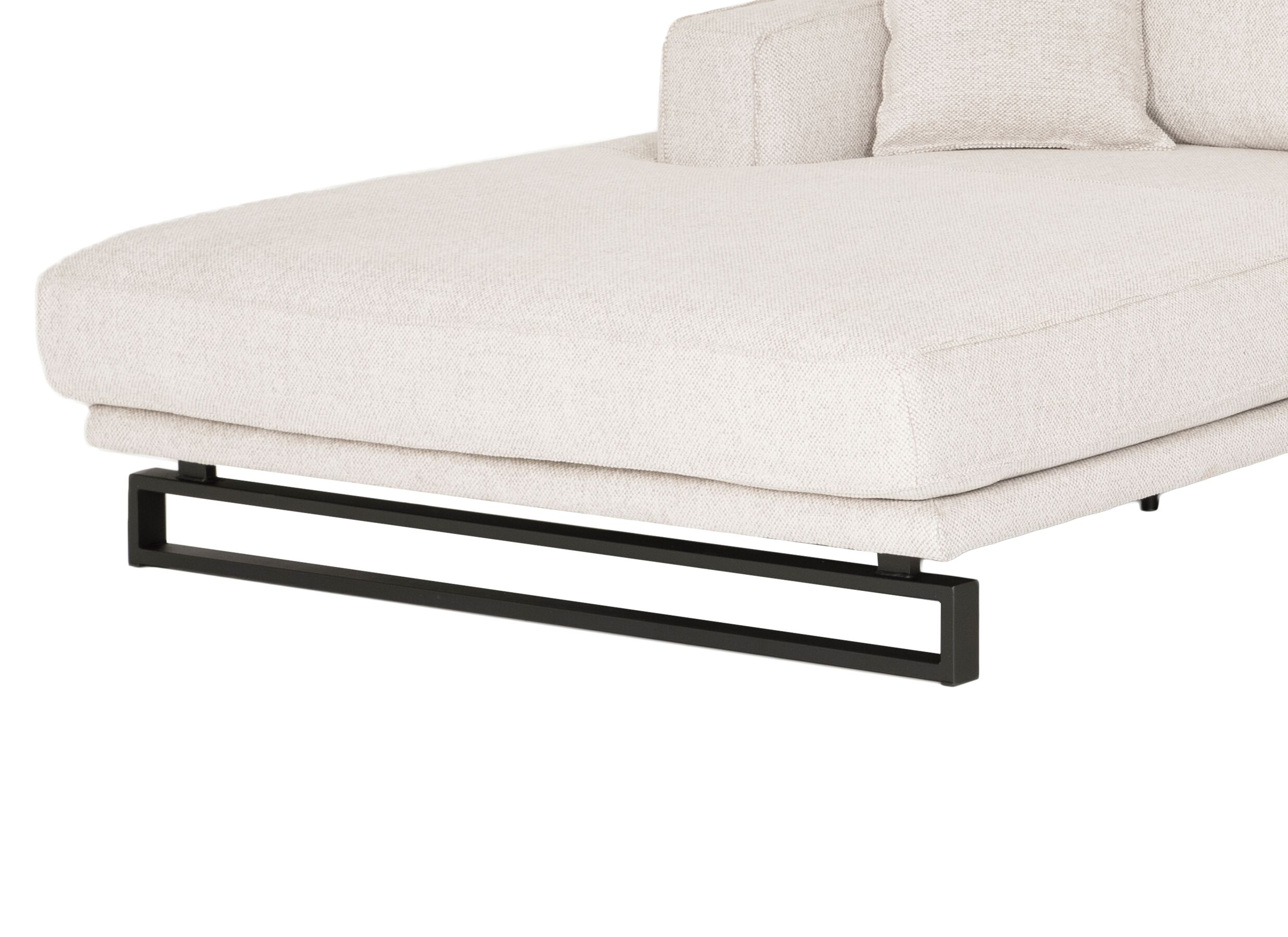 Detailfoto - Hoeksalon Divan 393x197cm - stof - lichtbeige