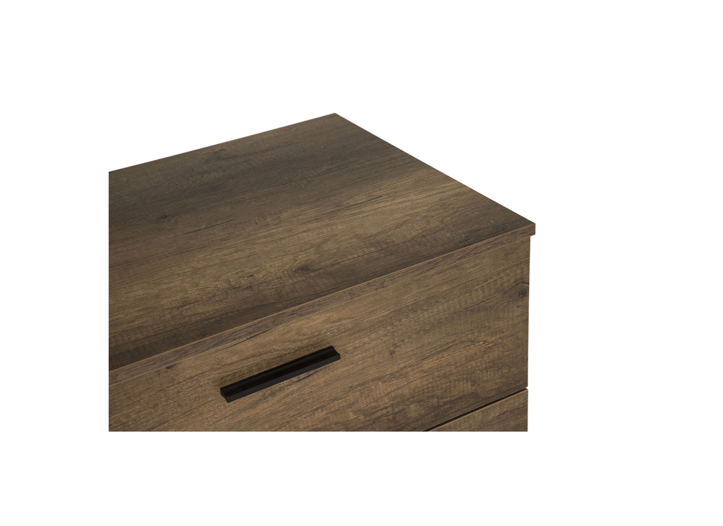 Detail - Commode Komodo 73x44x96cm - mélamine - noyer