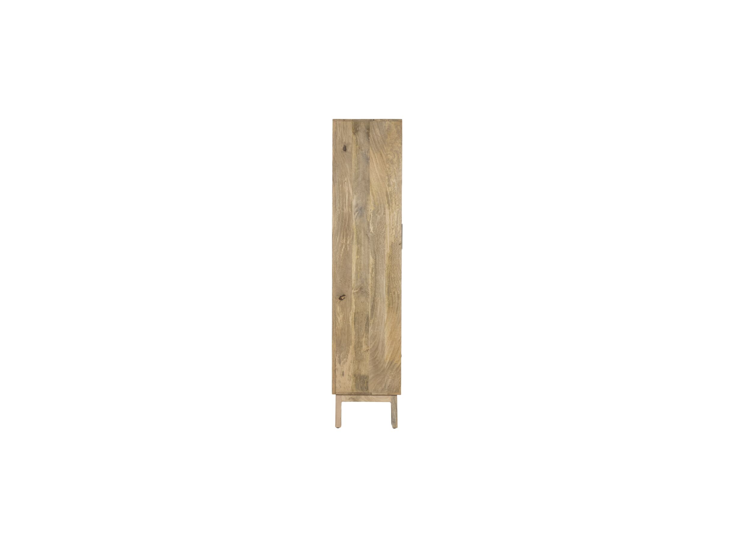 Overzichtsfoto - Vitrinekast Tribe 100cm - mango massief - naturel