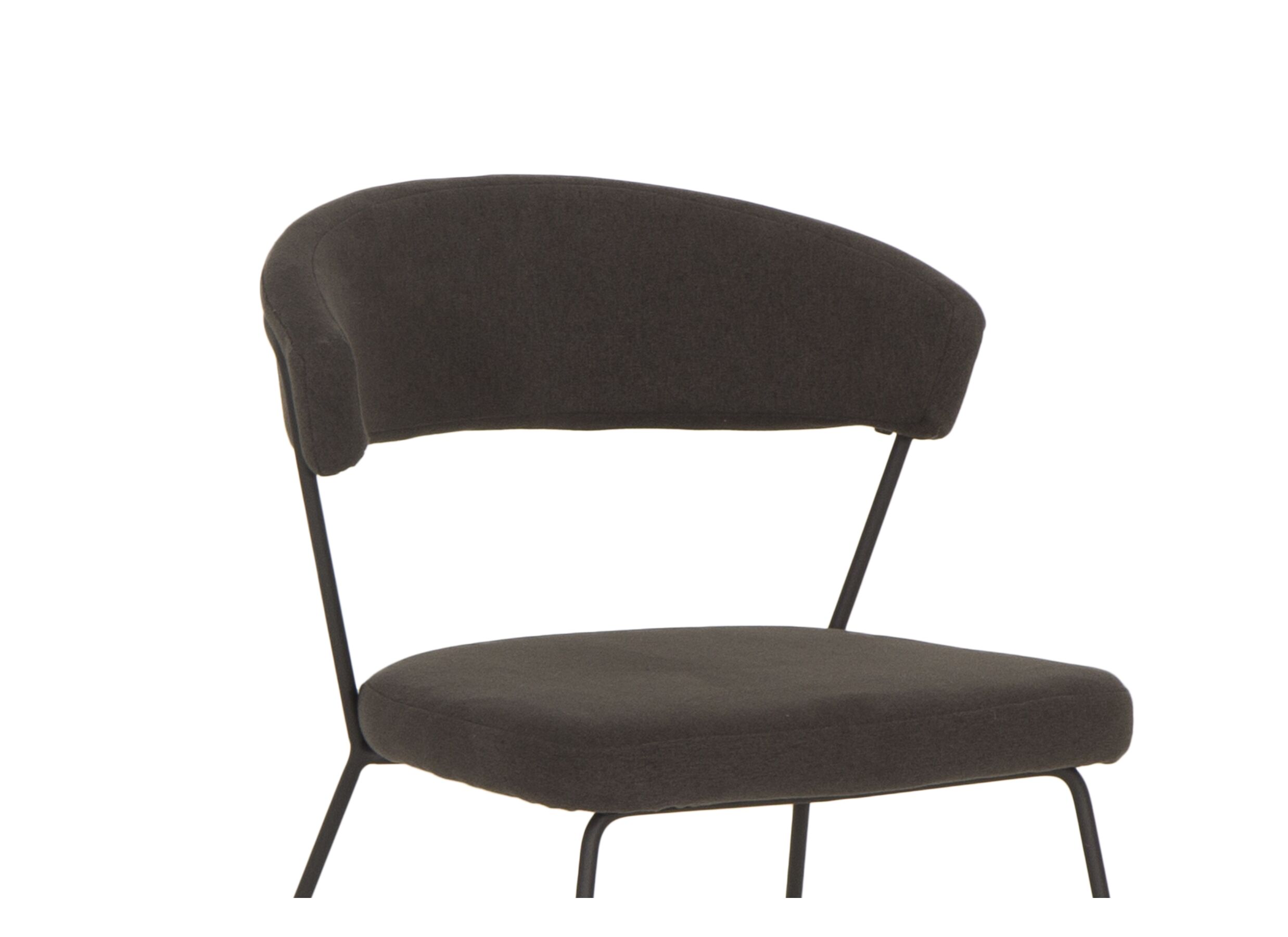Stoel Viet 47,5x52,5x76cm - polyestervezel - donkergijs