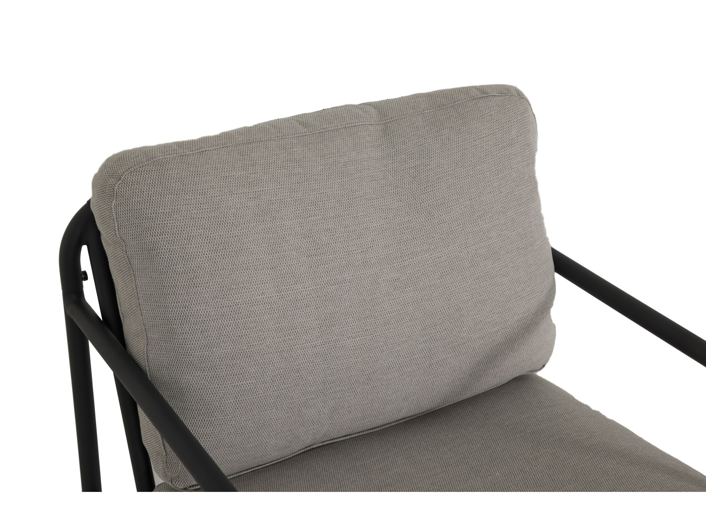 Detail - Salon lounge Airy aluminium osier - greige/noir