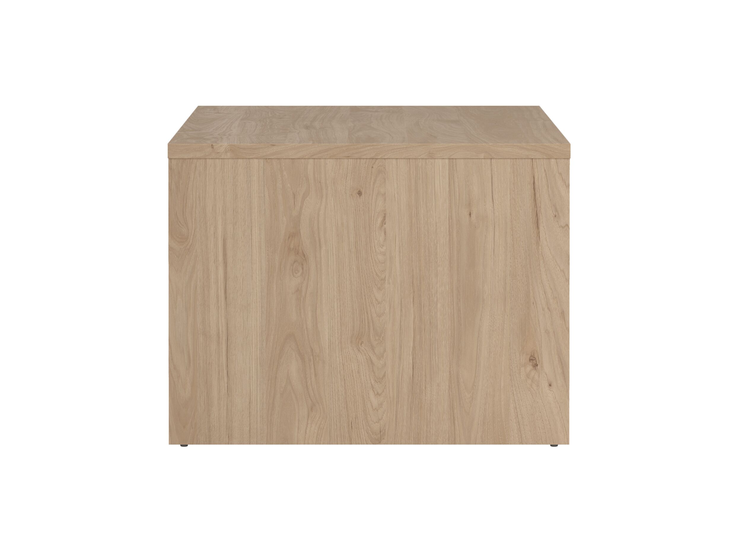 Aperçu - Table basse Next 120x60cm - mélamine - blanc brillant & jackson hickory