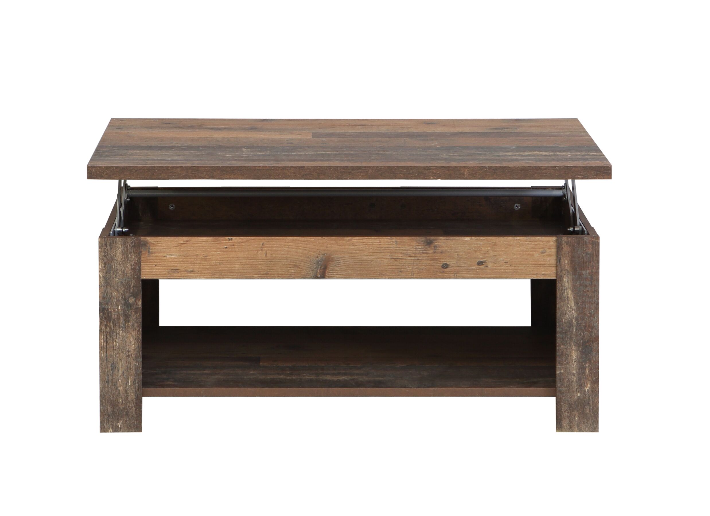 Table basse Clif 110x65cm - panneau décor - old wood