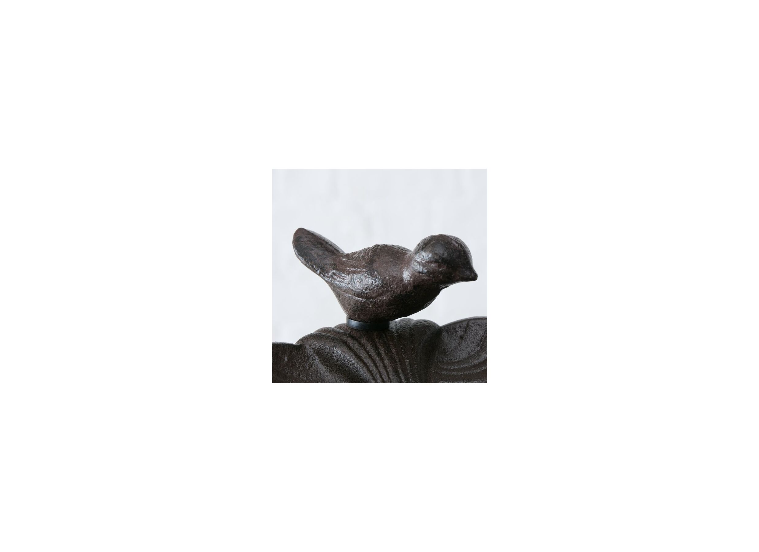 Detail - Bain d'oiseaux Karla brun rouille