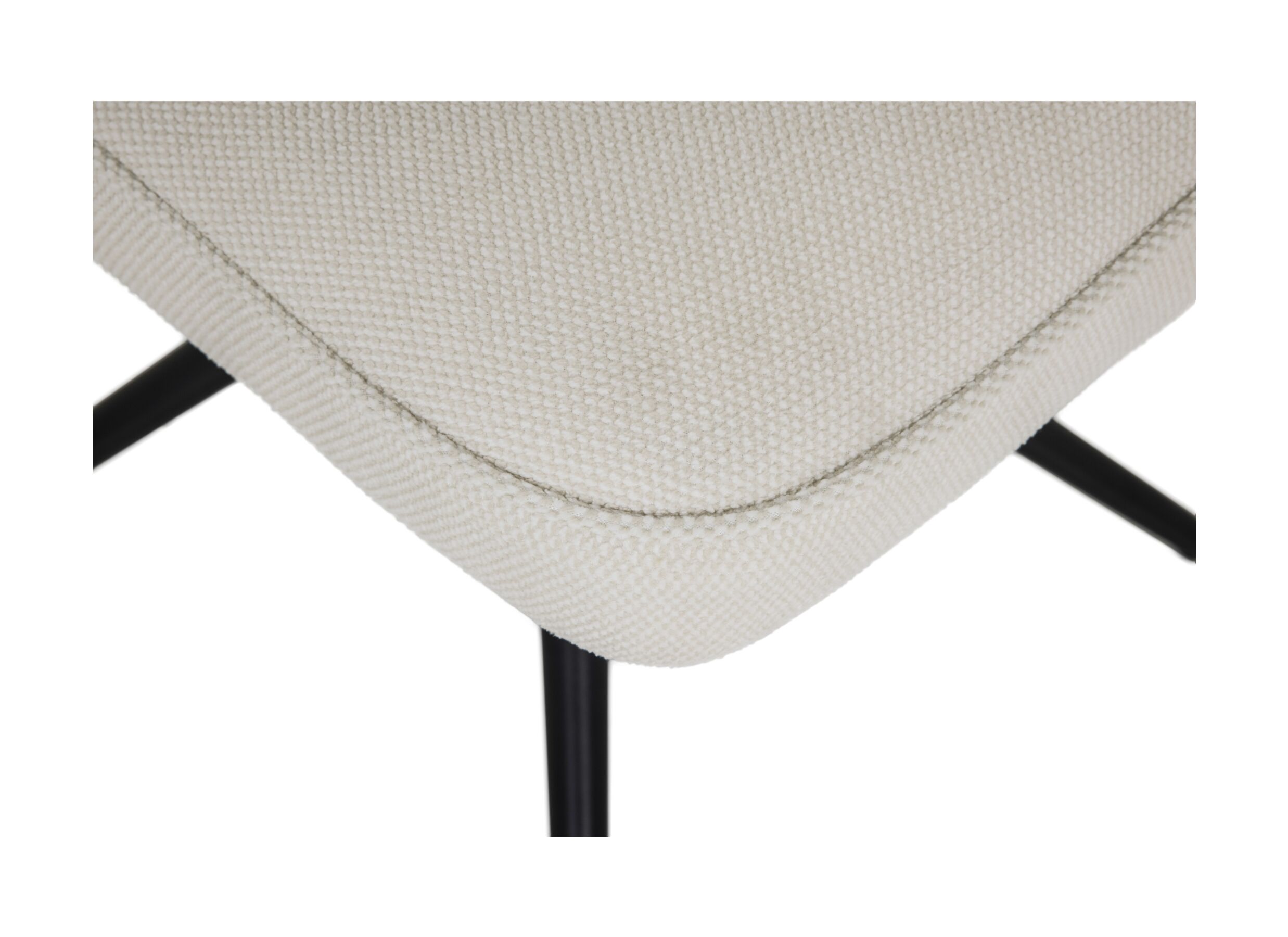 Detailfoto - Draaistoel Pareto 48x63x83,5cm - stof - beige