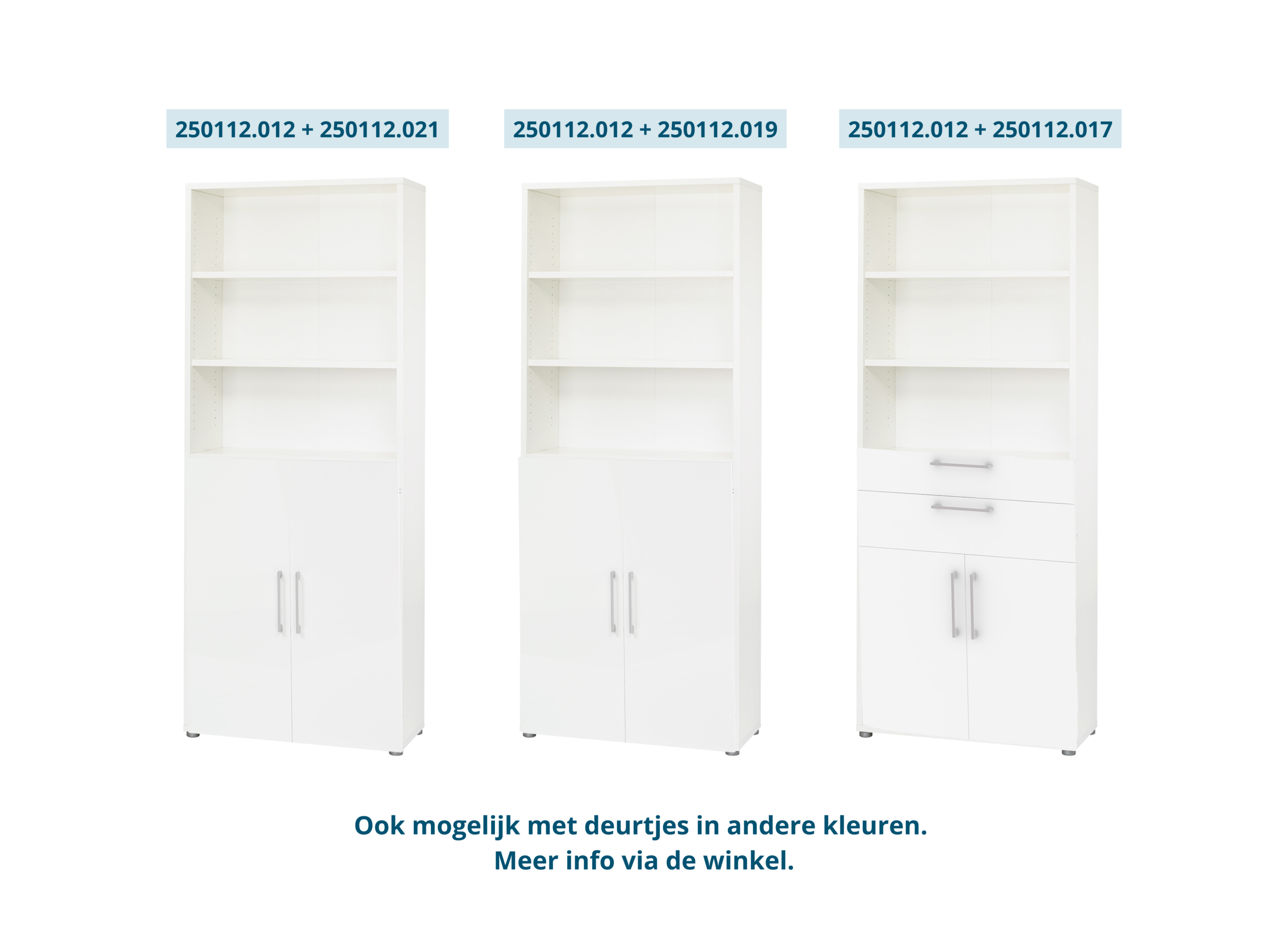 Opstelling - Opbouwset Prima 83,7cm - decor - wit