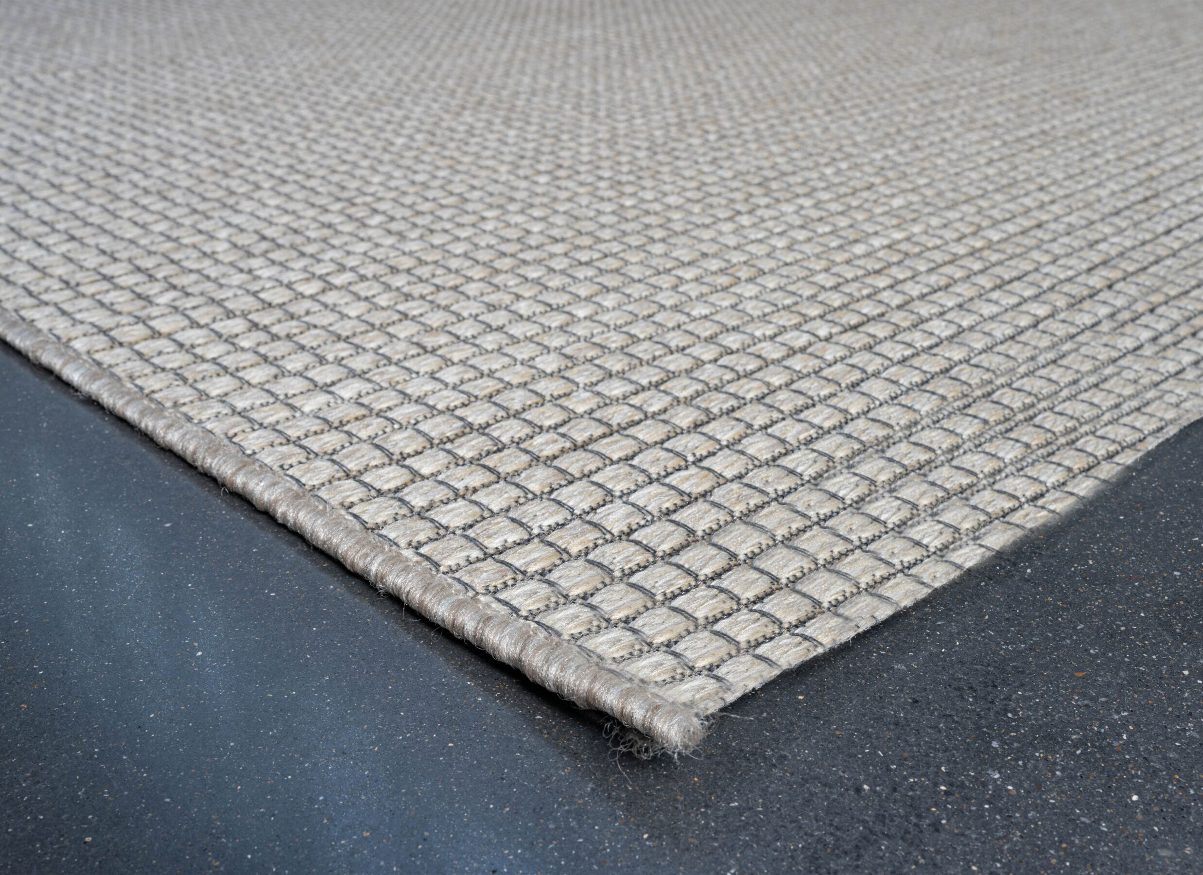 Detailfoto - Buitentapijt Brandon 200x290cm - polypropyleen - grijs
