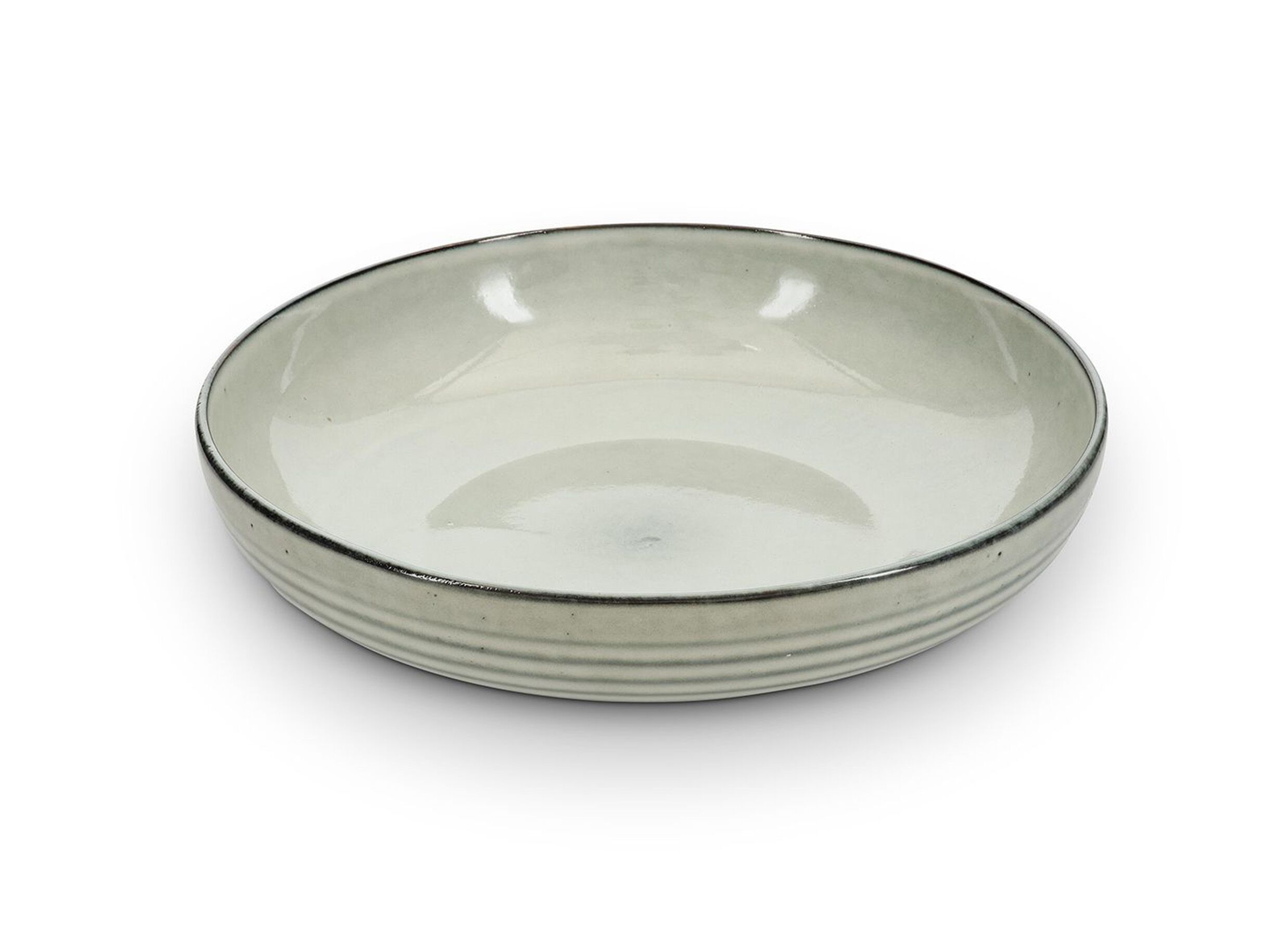 Aperçu - Plat Artisan 32x7,5cm - stoneware - vert