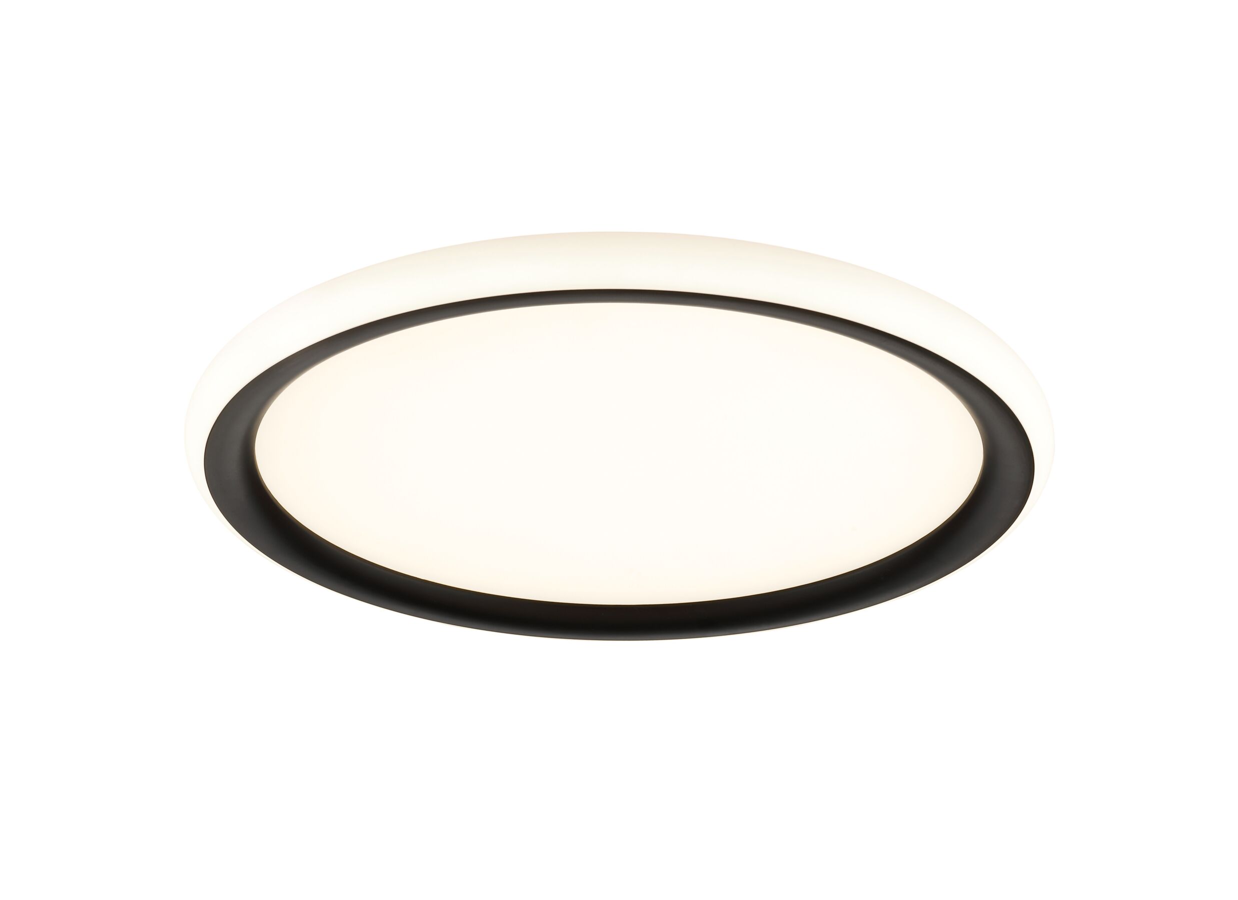 Aperçu - Plafonnier Carloz Ø30cm - plastique - noir & blanc