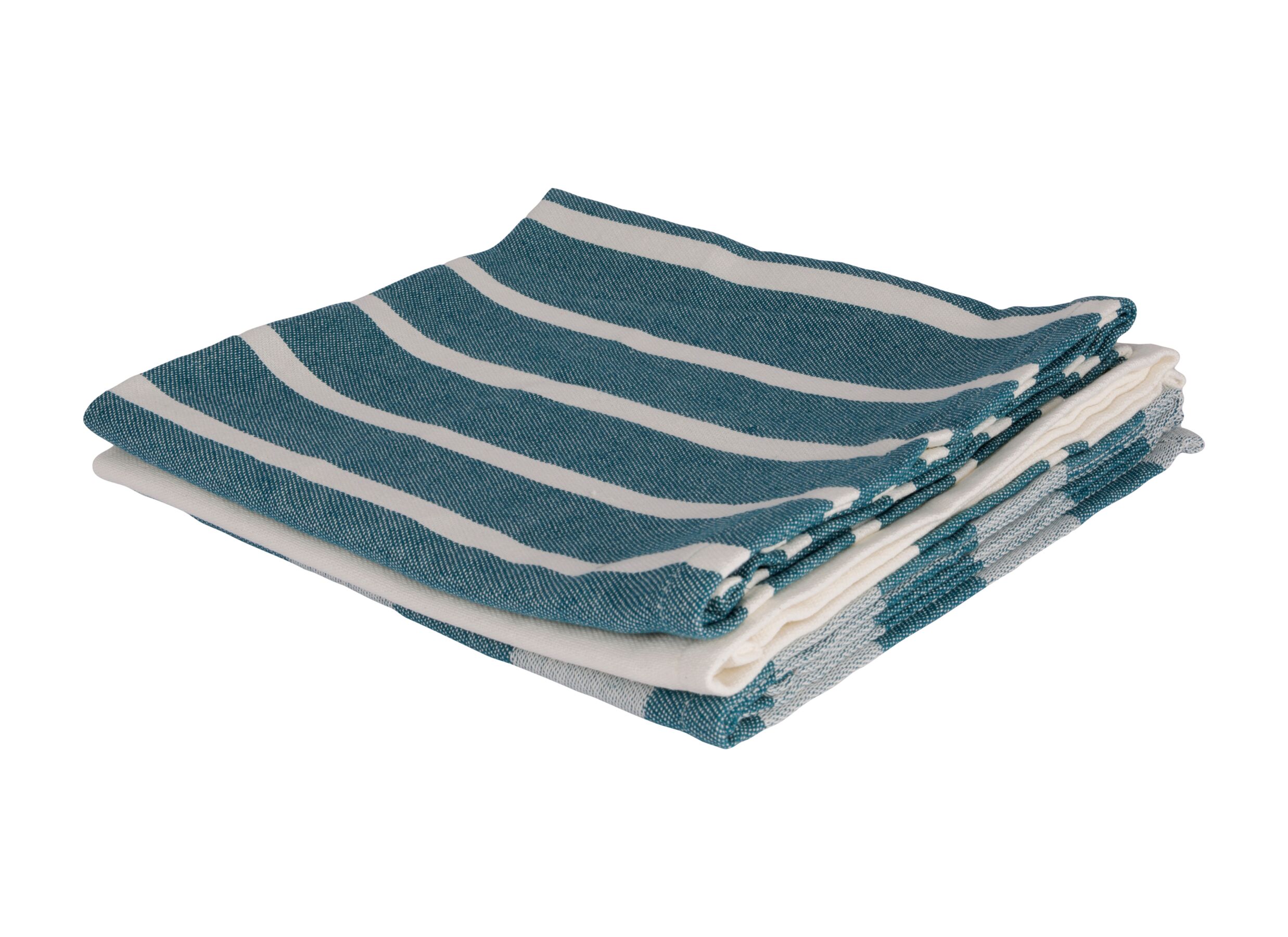 Overzichtsfoto - Keukenhanddoek Stoff 70x50cm - katoen - groen set van 3