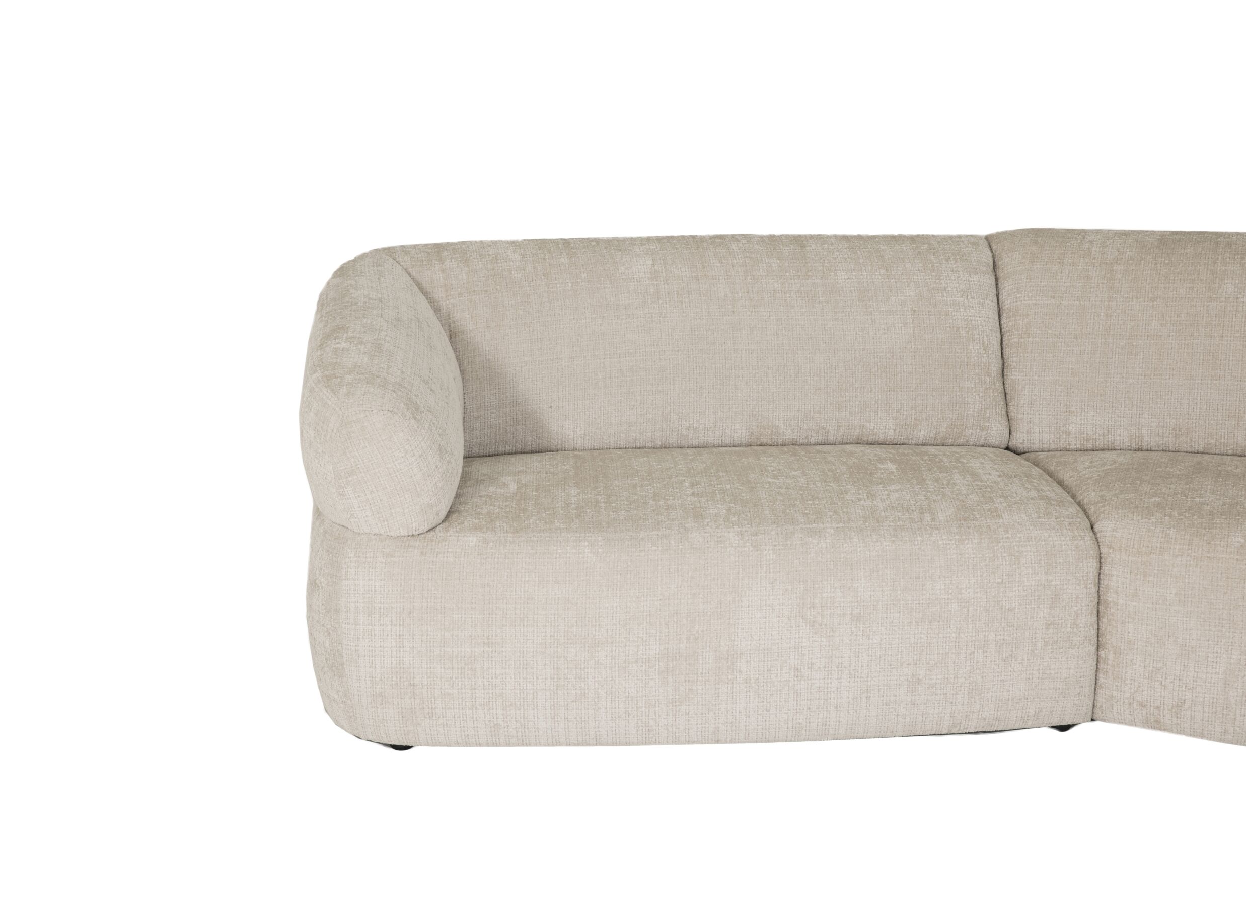 Detail - Canapé d'angle Bled 411x174cm - tissu - sable