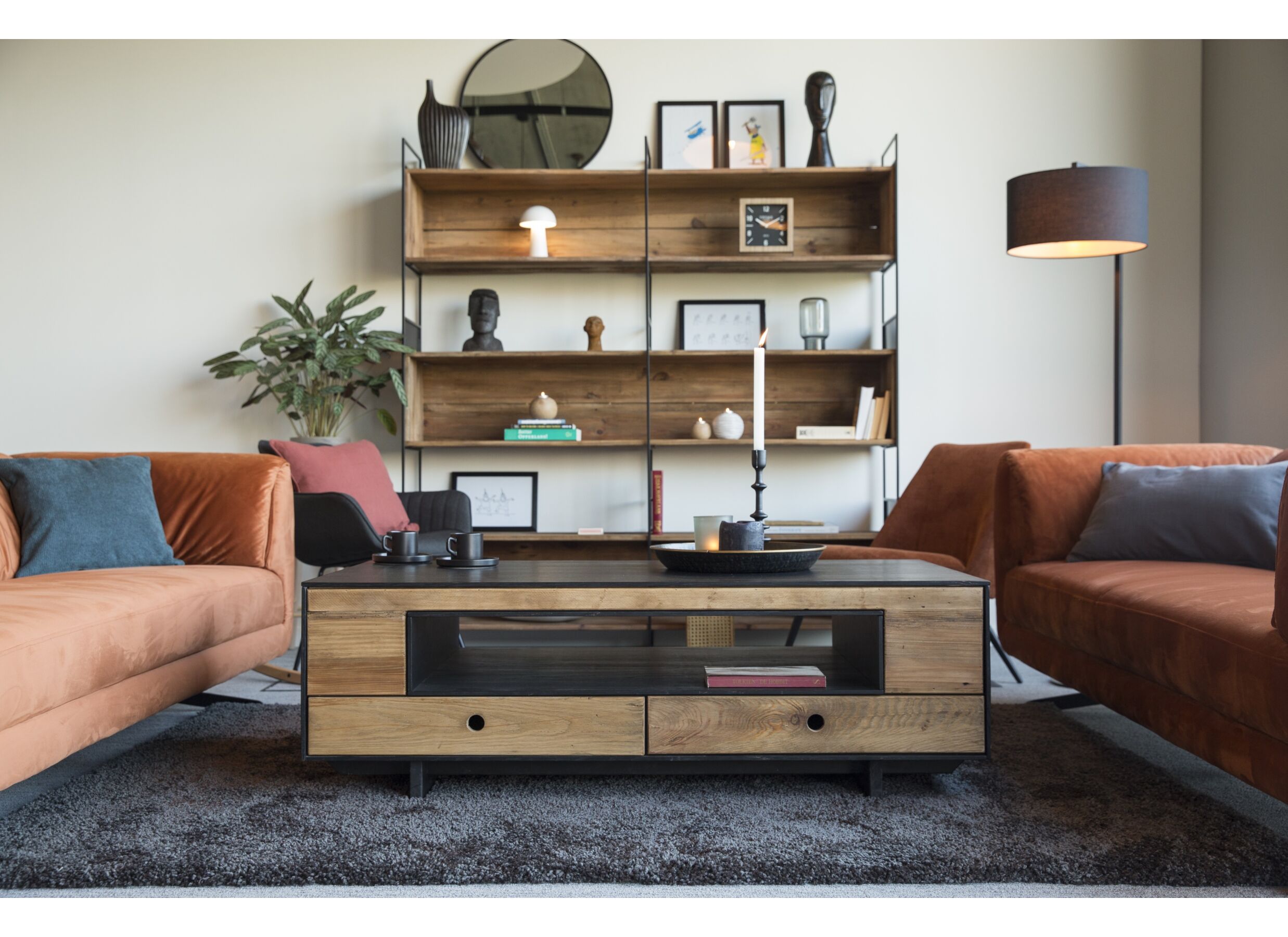 Tapijt Maori 160x230cm - microvezel - antraciet