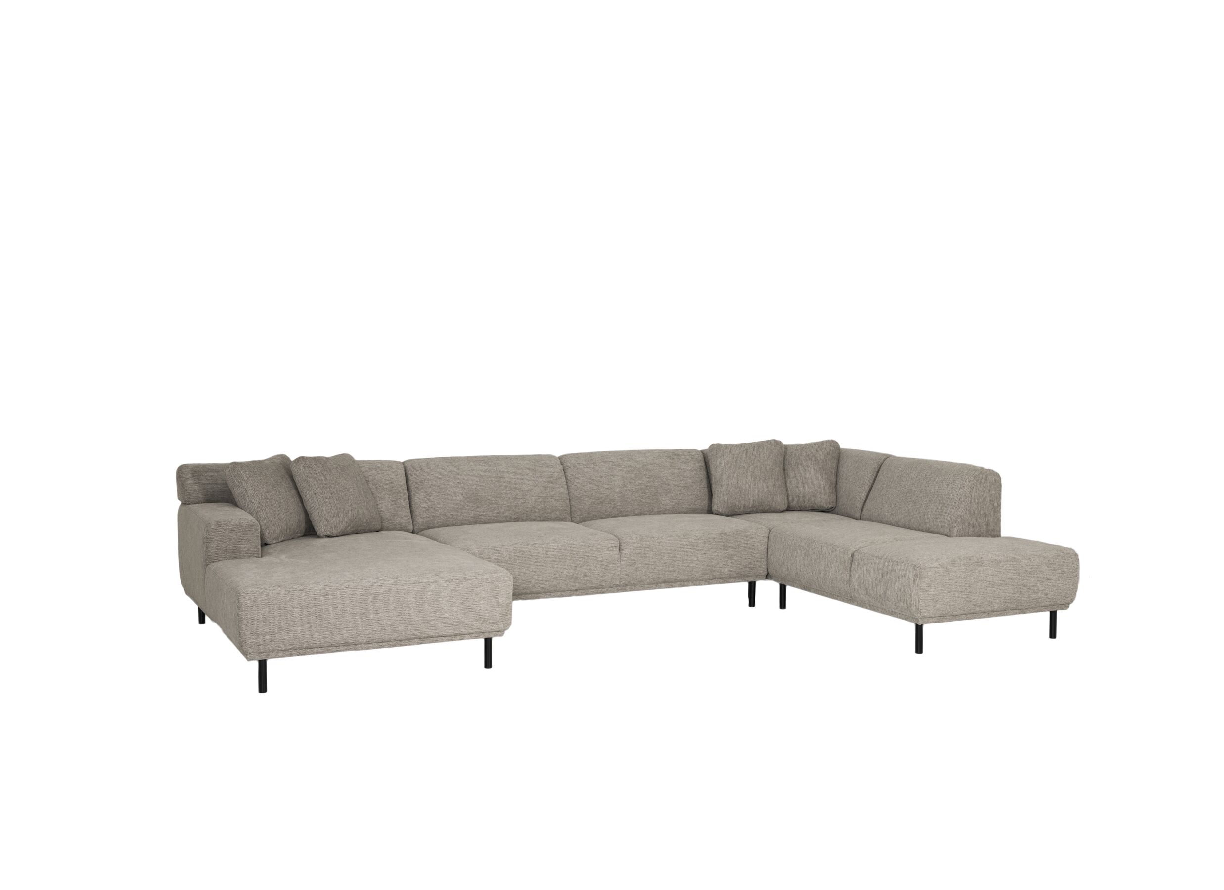 Hoofdfoto - Hoeksalon Kent 390x230cm - stof - grijs