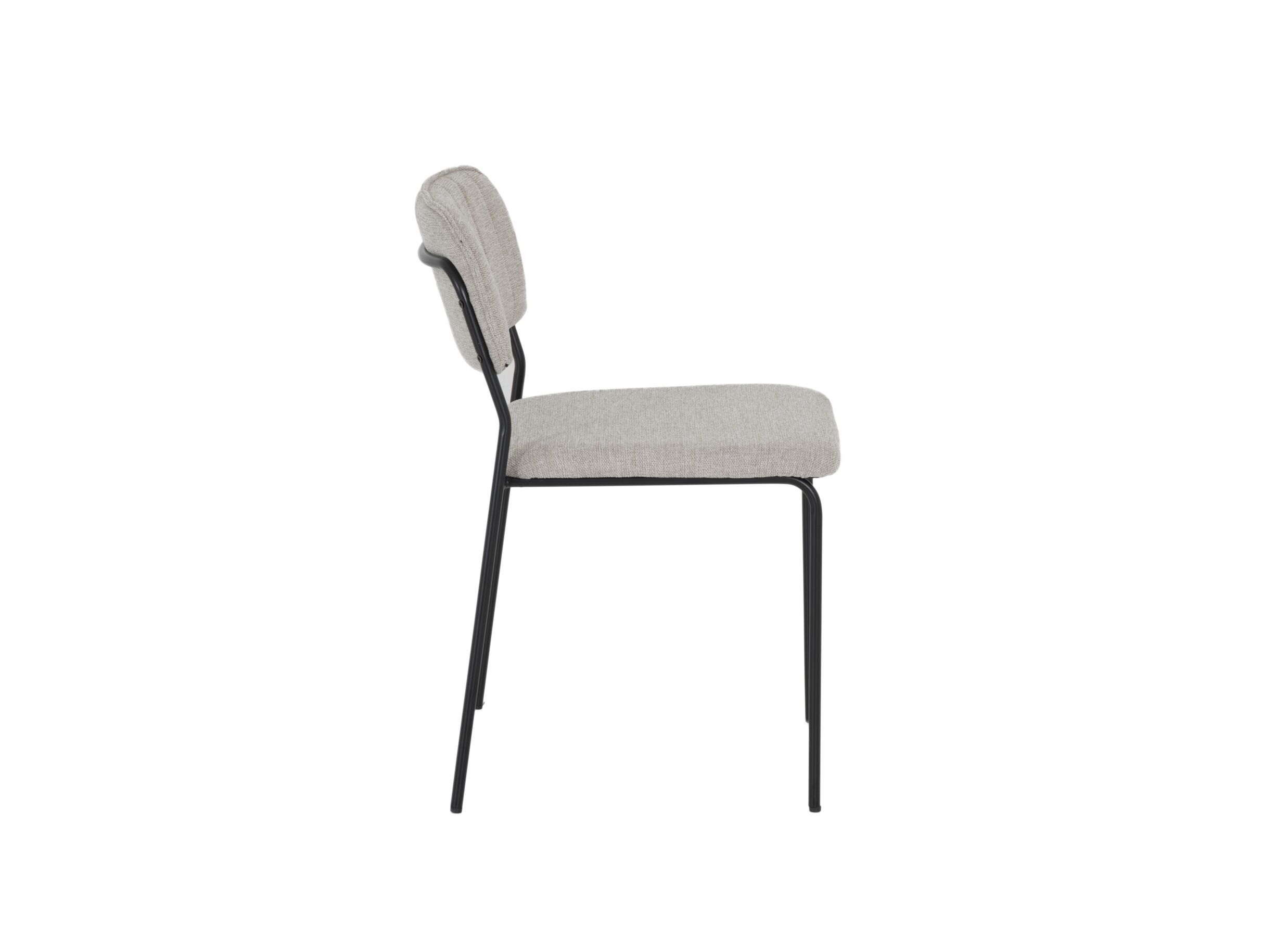 Overzichtsfoto - Stoel Epoca 46x54,5x85cm - stof - beige