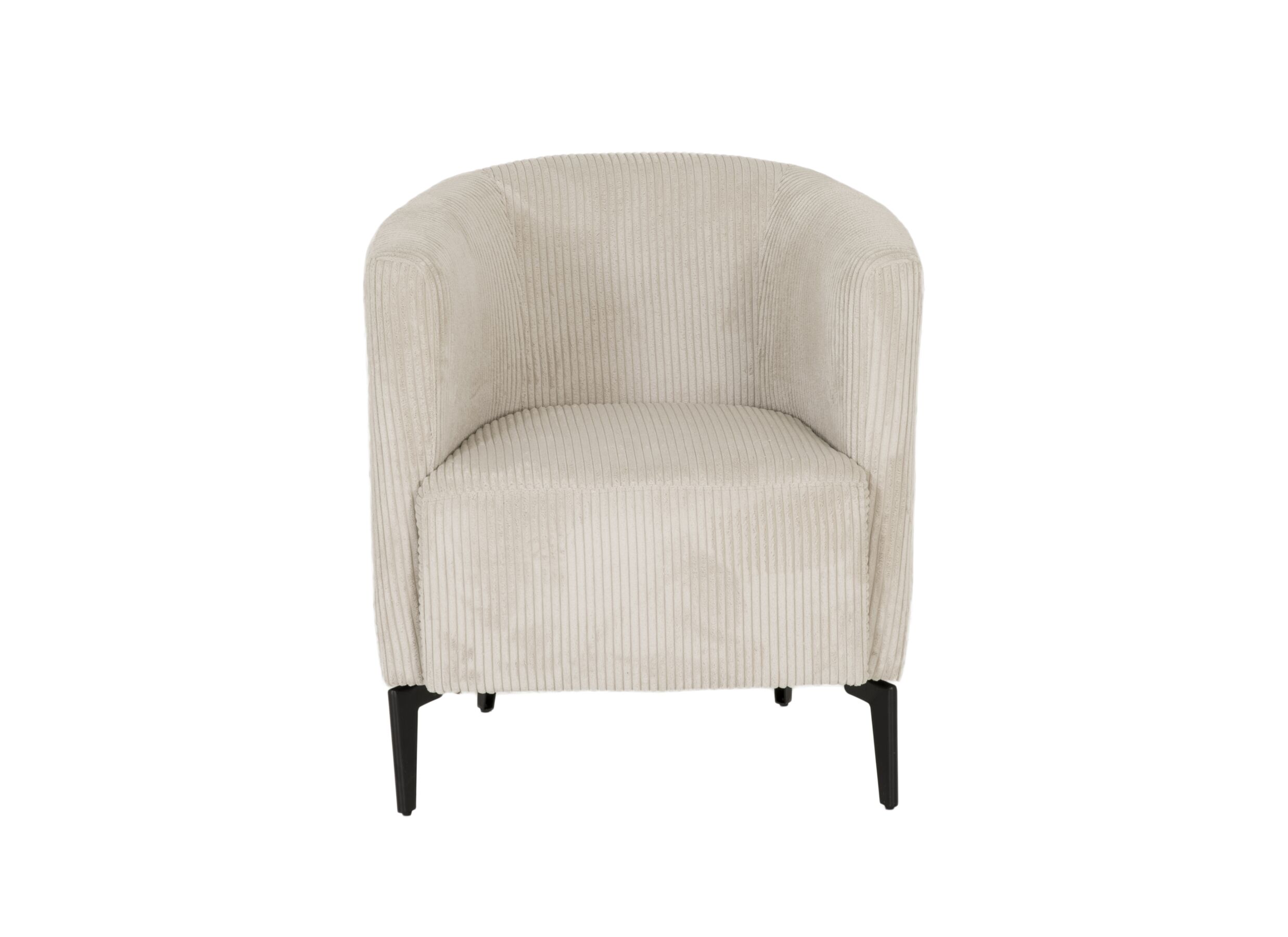 Aperçu - Fauteuil Capri 67x71x73cm - velours - ivoire