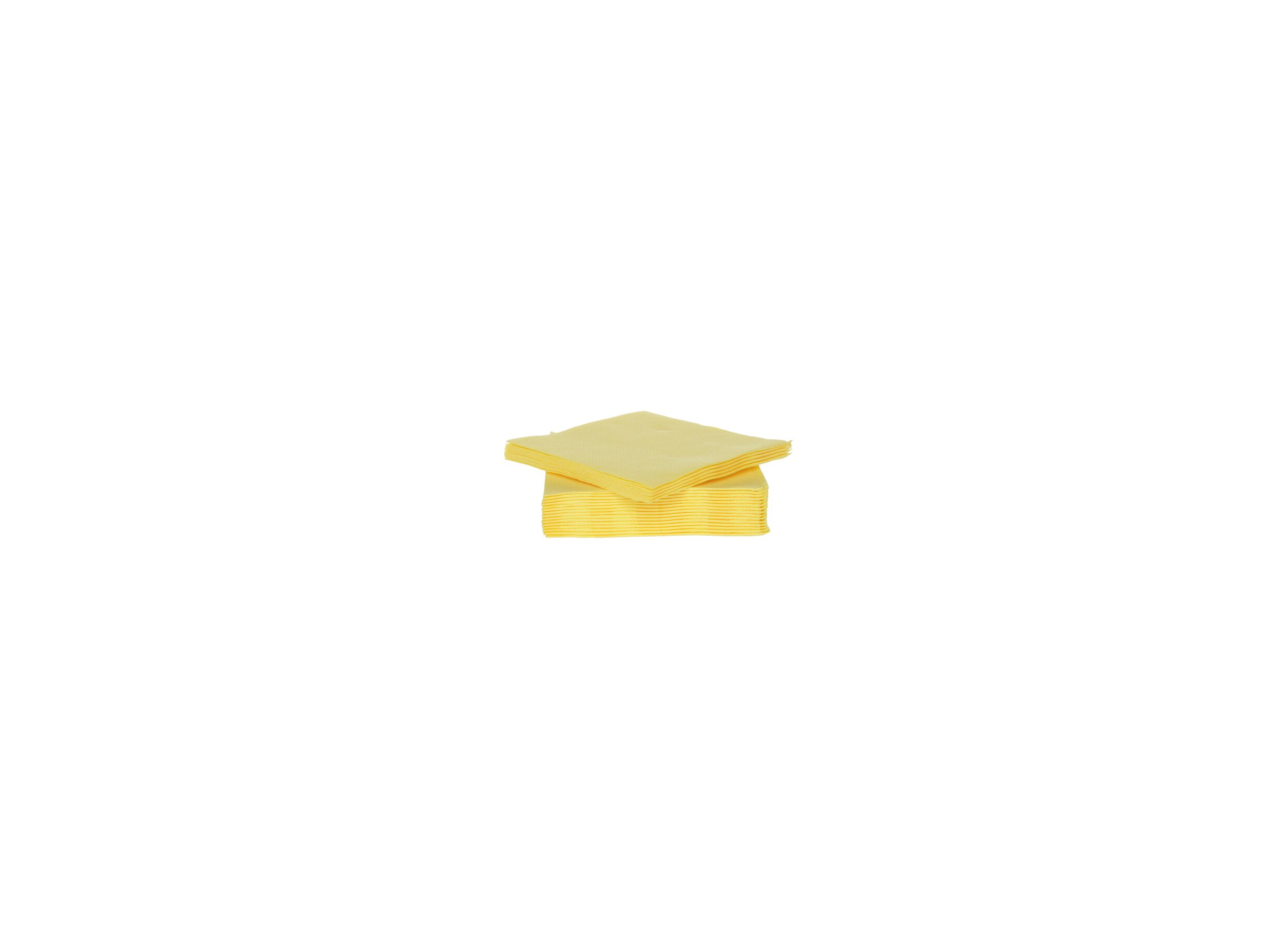 Serviette CT Prof 25x25cm jaune 40 pièces - Serviette CT Prof 25x25cm jaune 40 pièces