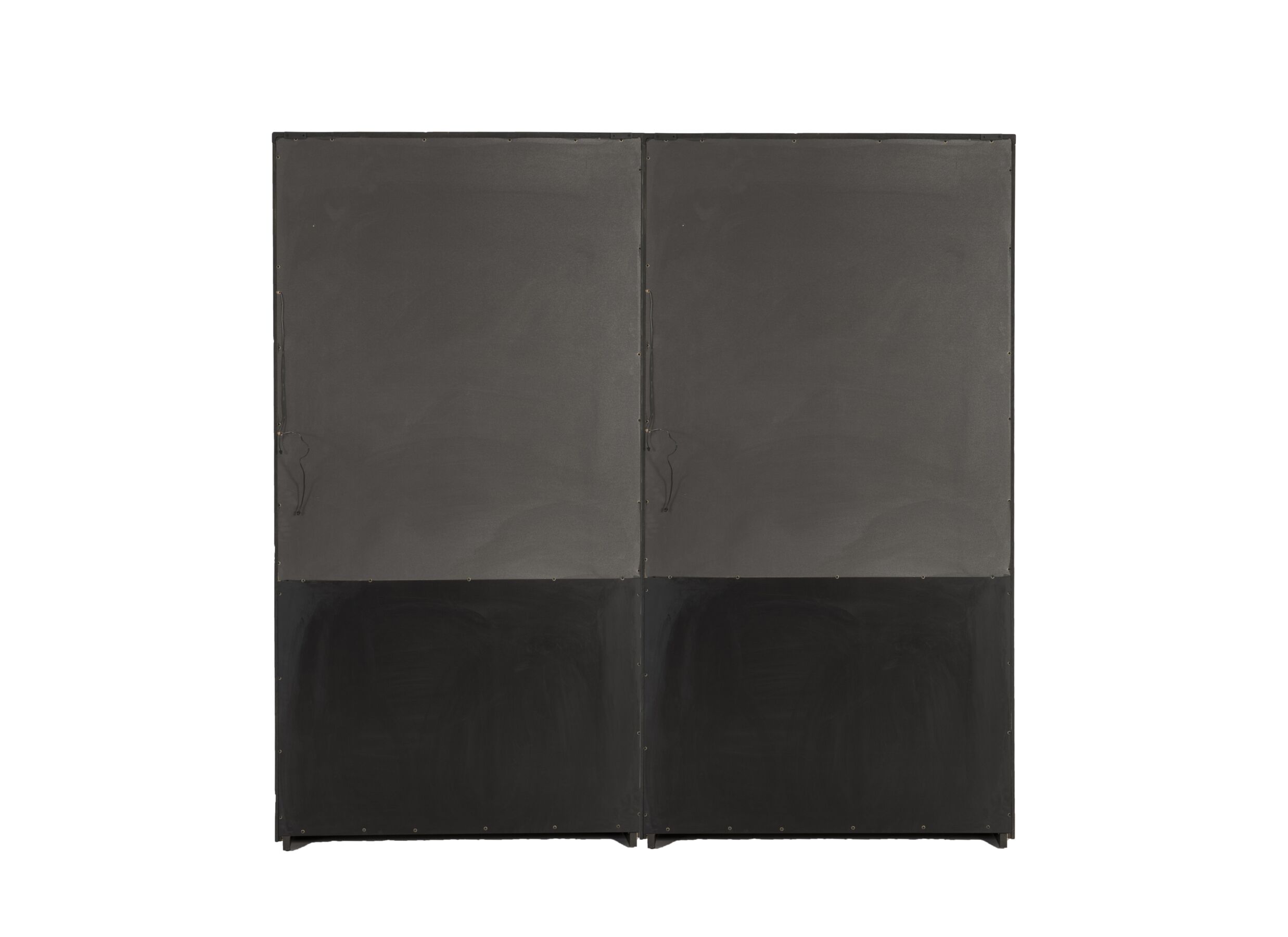 Vitrine Mauri 230cm - chêne massif - noir
