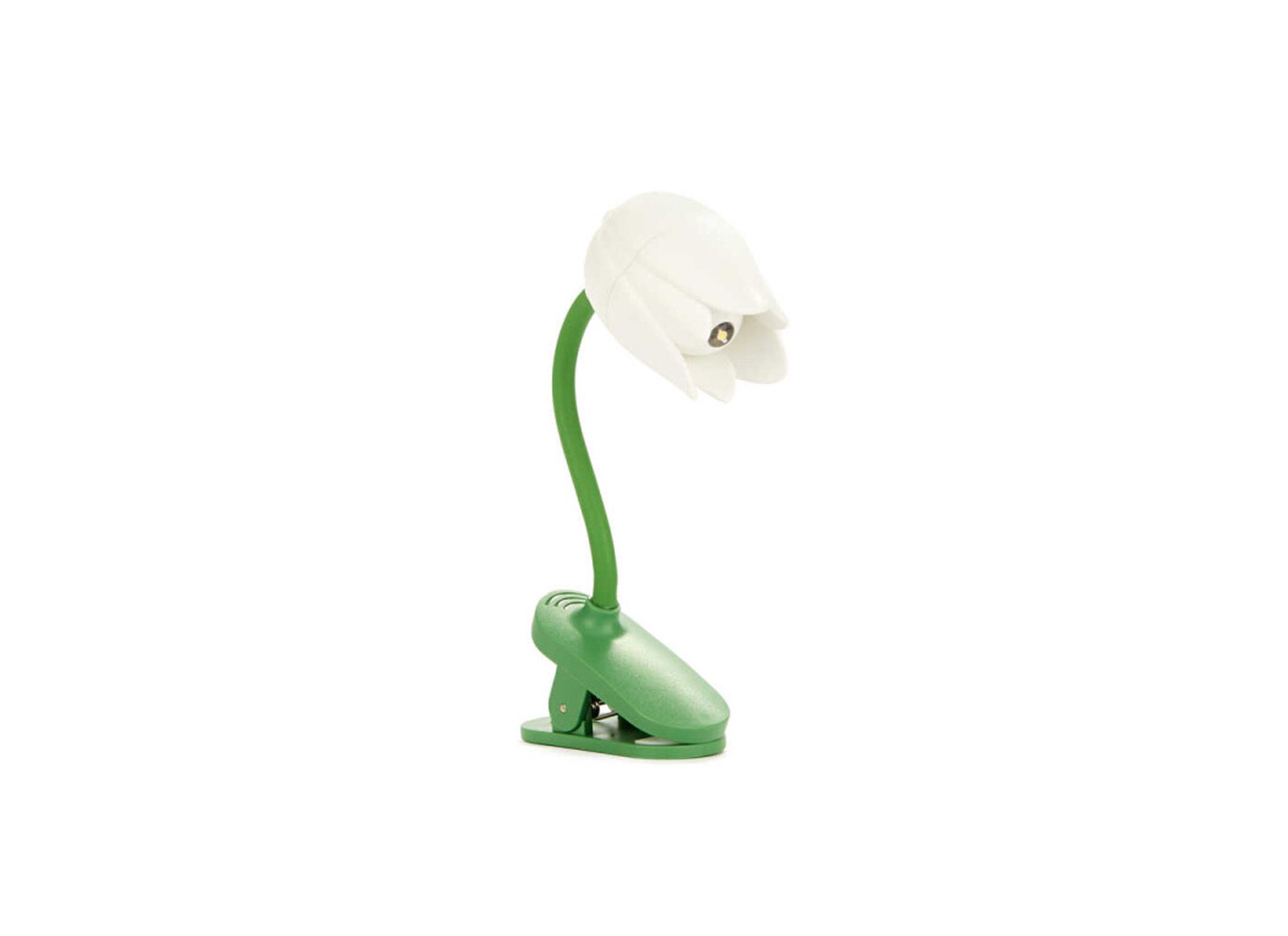Plus Important - Liseuse Tulipe 11x2,5x4,3cm - plastique - blanc