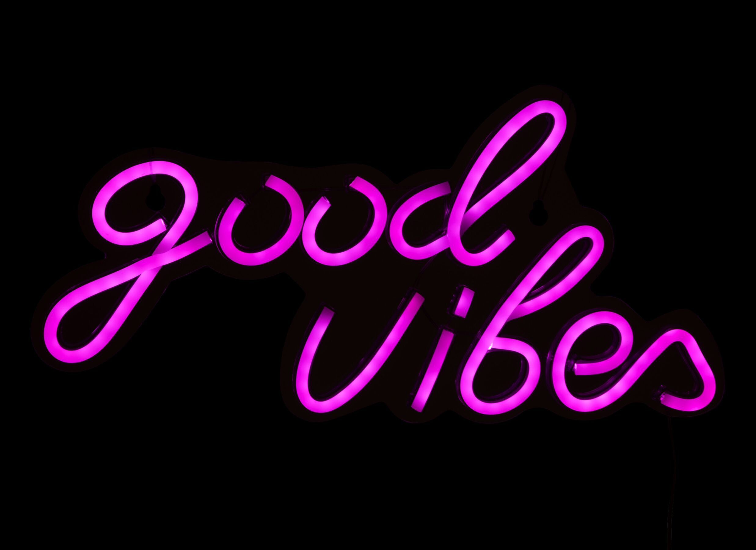 Overzichtsfoto - Ledlamp Neon Good Vibes 40,5x20cm - kunststof - roze