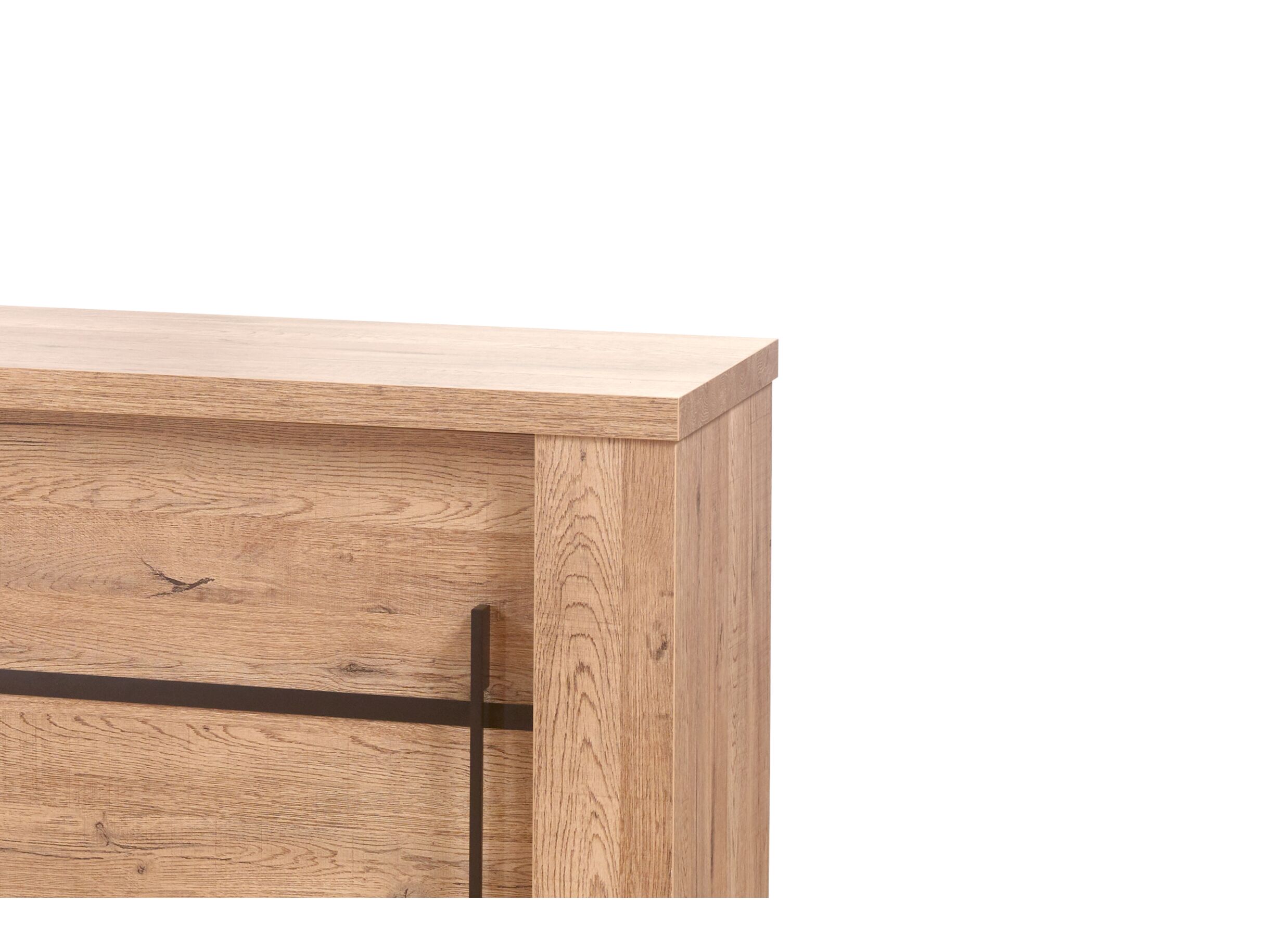 Buffet Otto 230cm - panneau décor - chêne scarlet