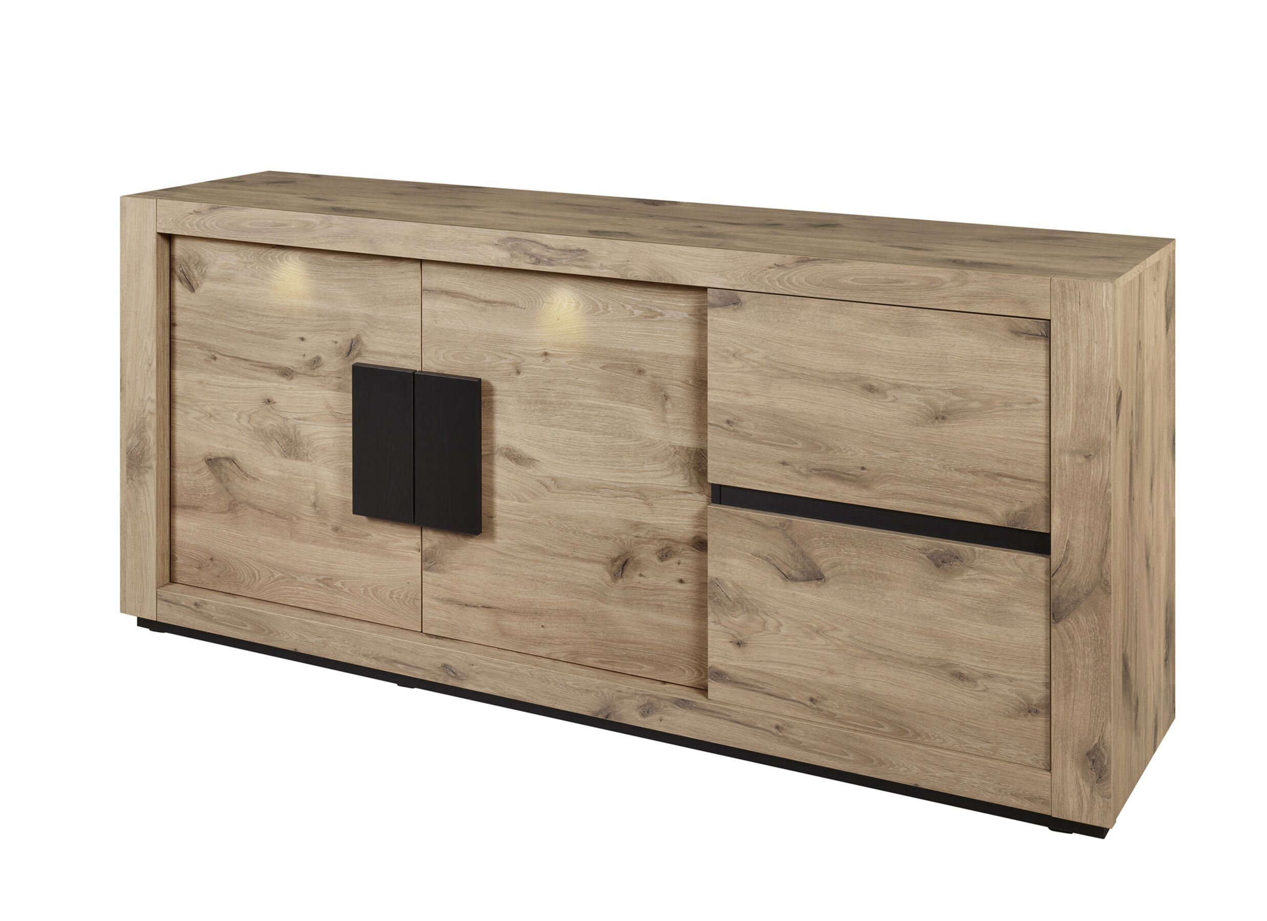 Dressoir Sanmarino 210cm - melamine - canyon oak - Buffet Sanmarino 210cm - mélamine - canyon oak