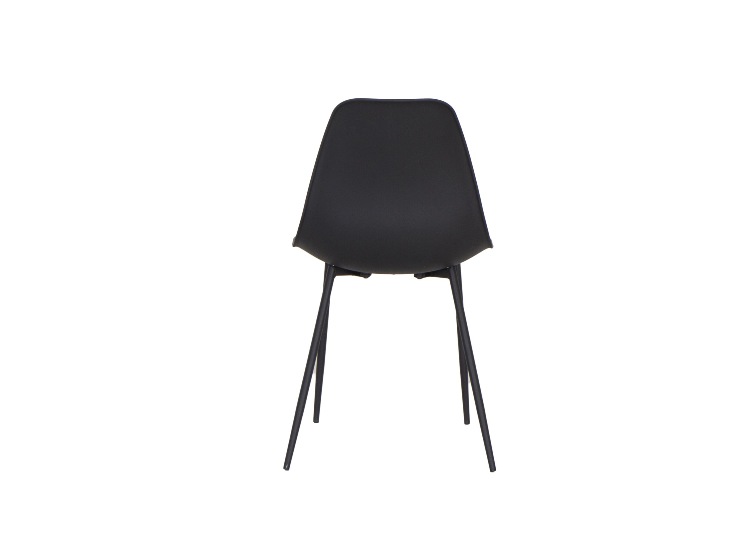 Chaise coque Goy 46x52,5x82,5cm - polypropylène - noir