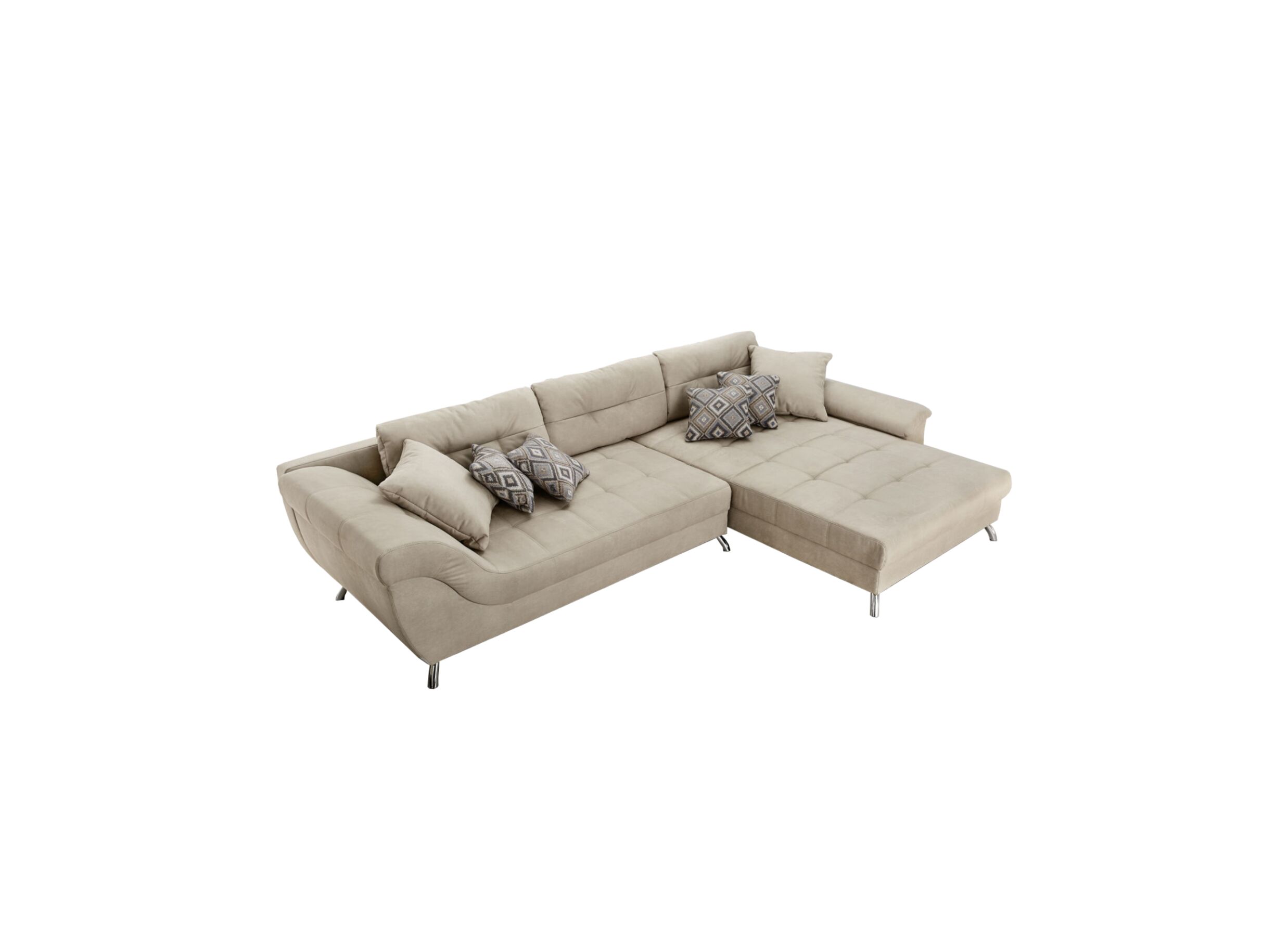 Hoeksalon San Francisco 355x218cm - stof - beige