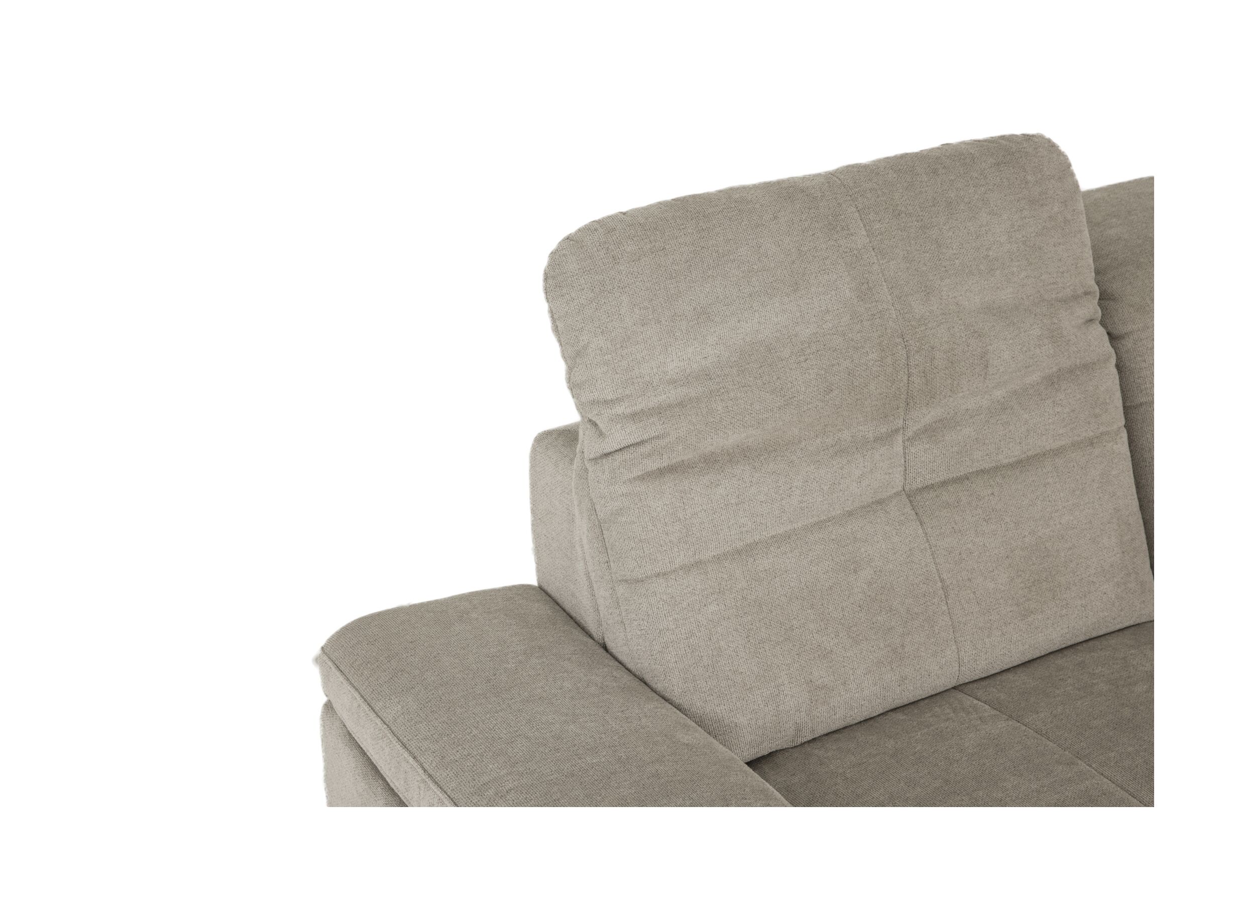 Detail - Canapé d'angle Naja 353x255cm - tissu - desert