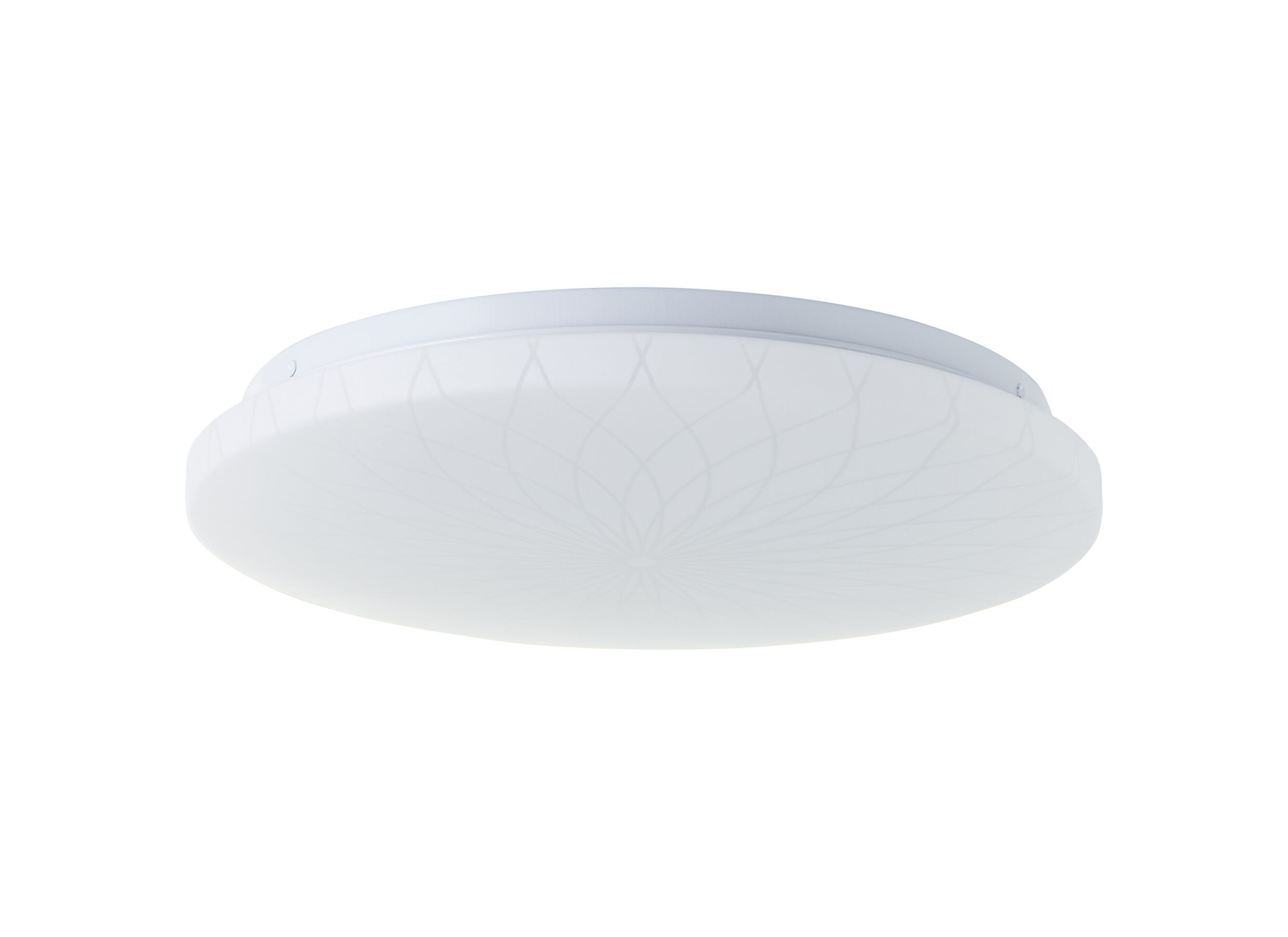 Aperçu - Plafonnier Farah Ø34cm - plastique & métal - blanc